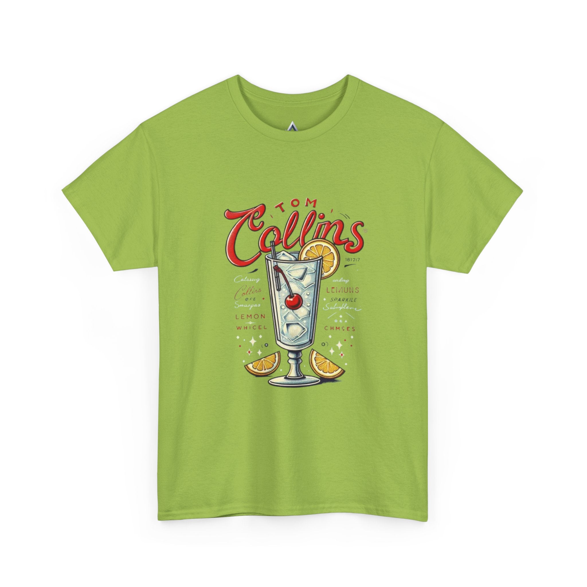Tom Collins Cocktail Unisex Heavy Cotton Tee