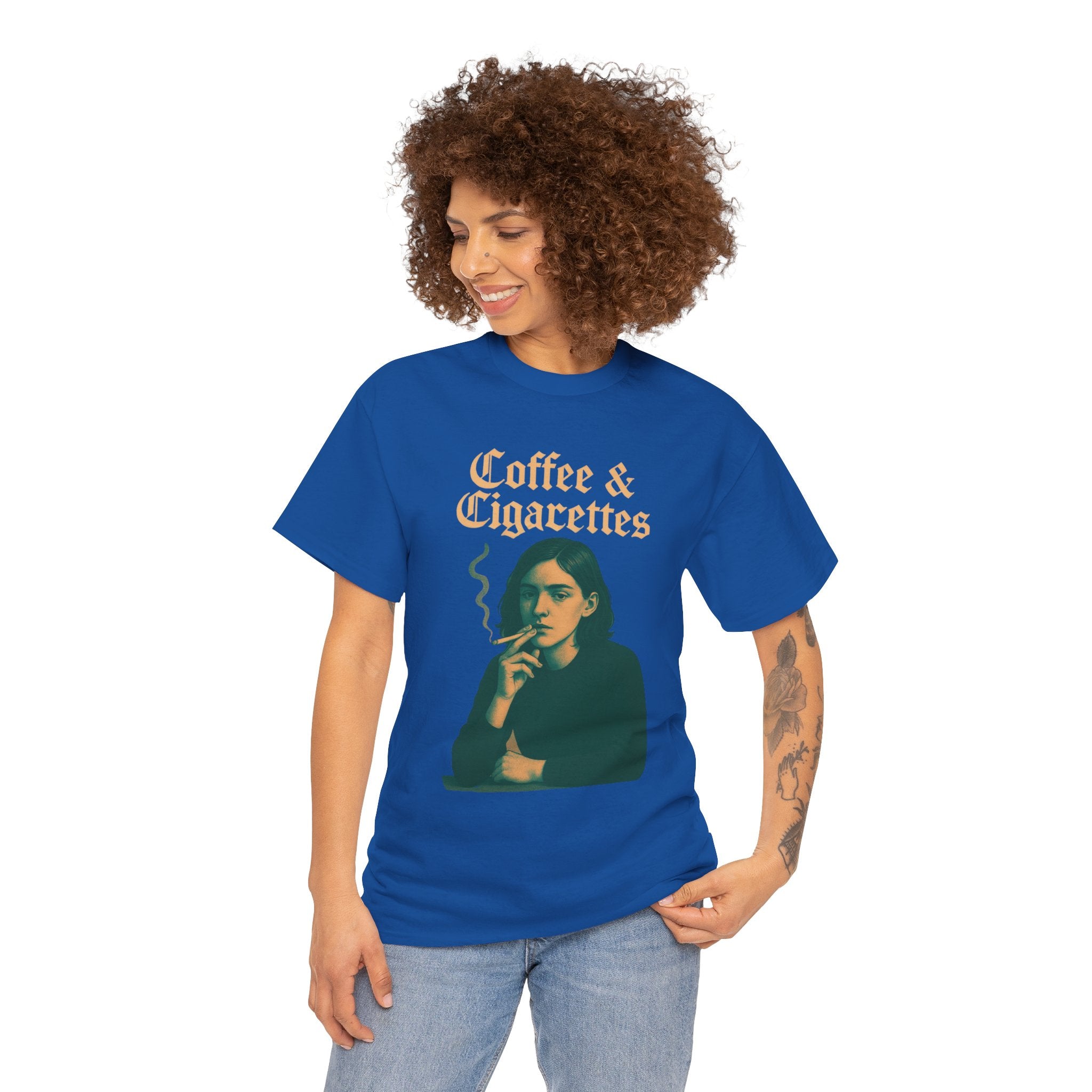 Chic Coffee & Cigarettes Heavy Cotton Tee