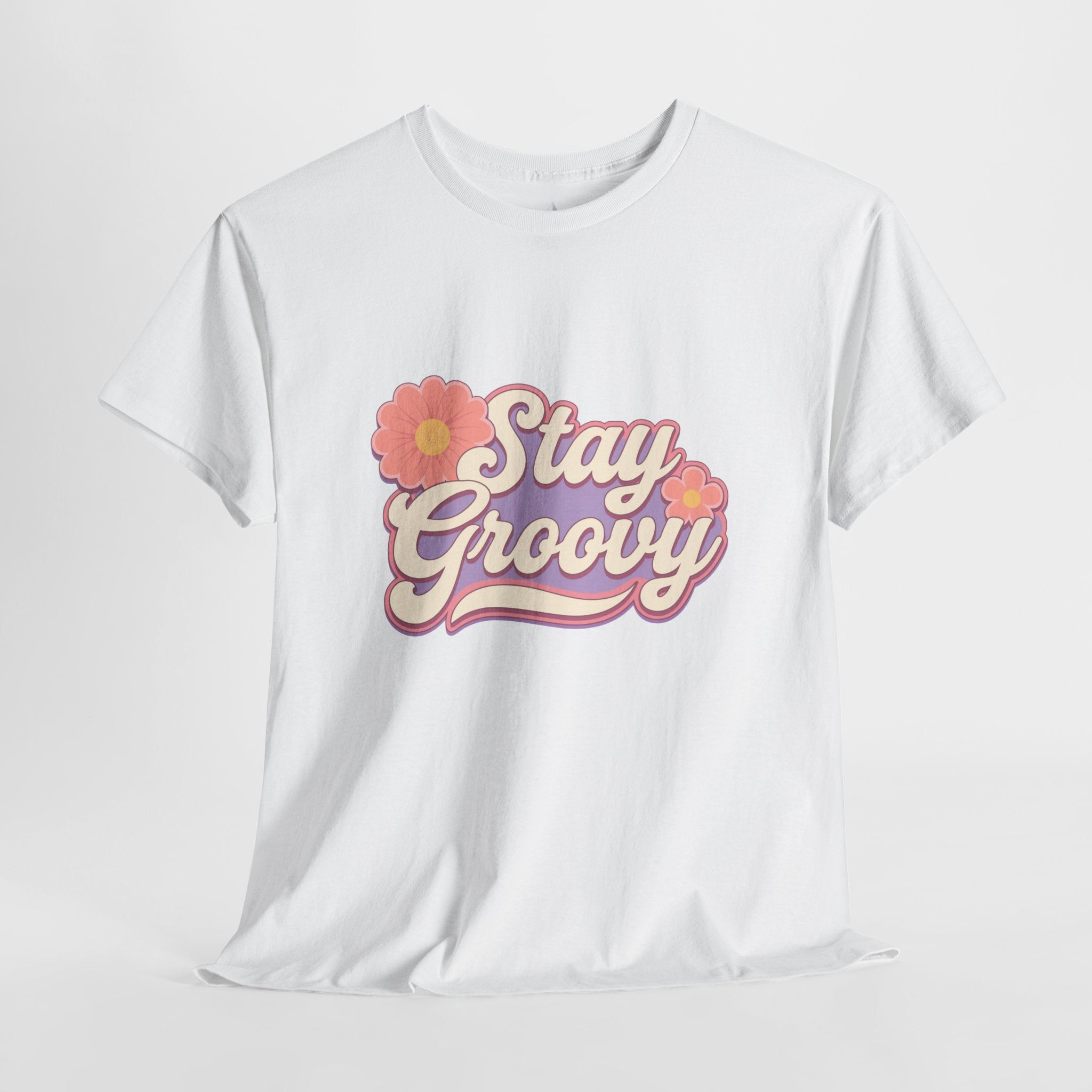 Stay Groovy Retro Unisex Heavy Cotton Tee