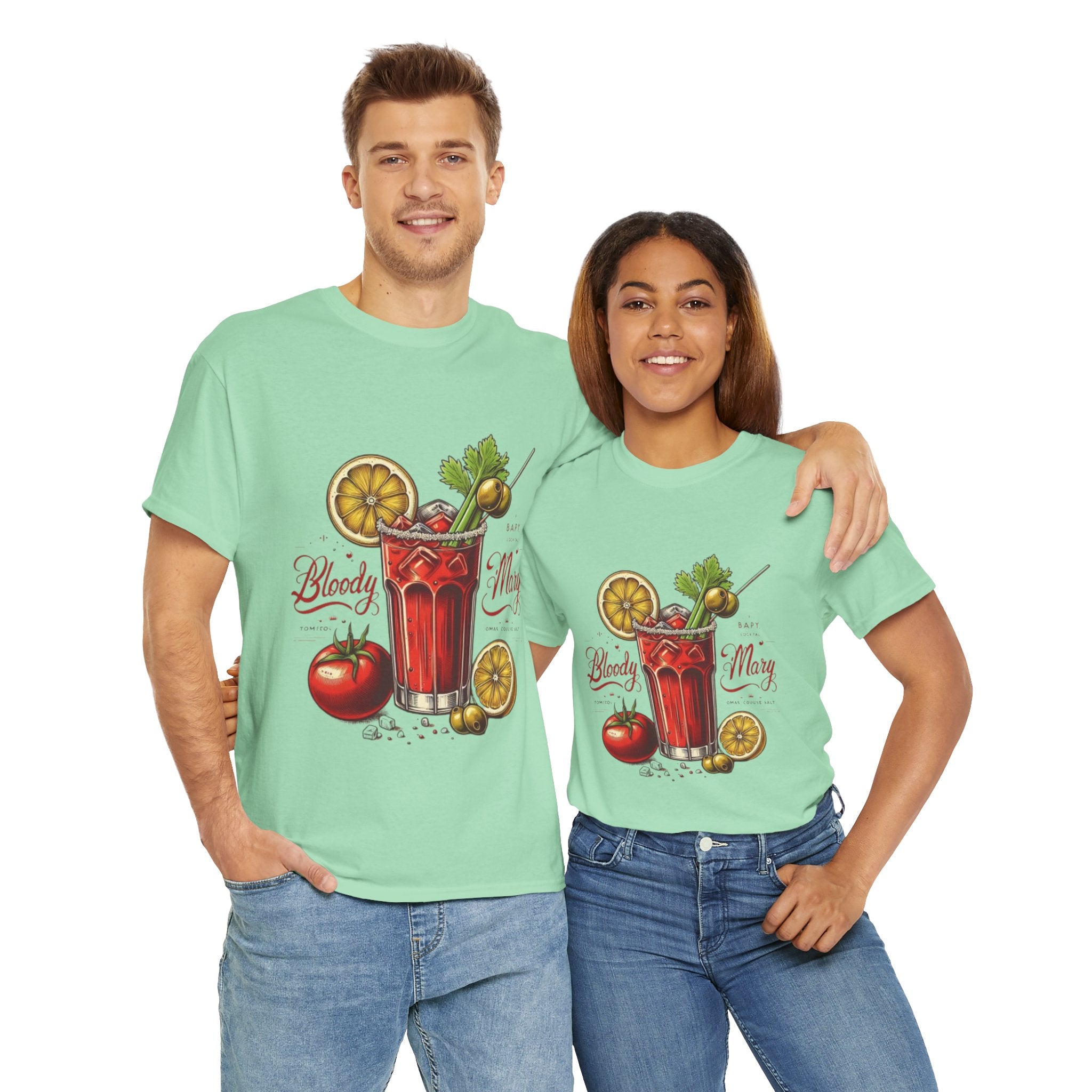Bloody Mary Cocktail Unisex Heavy Cotton Tee