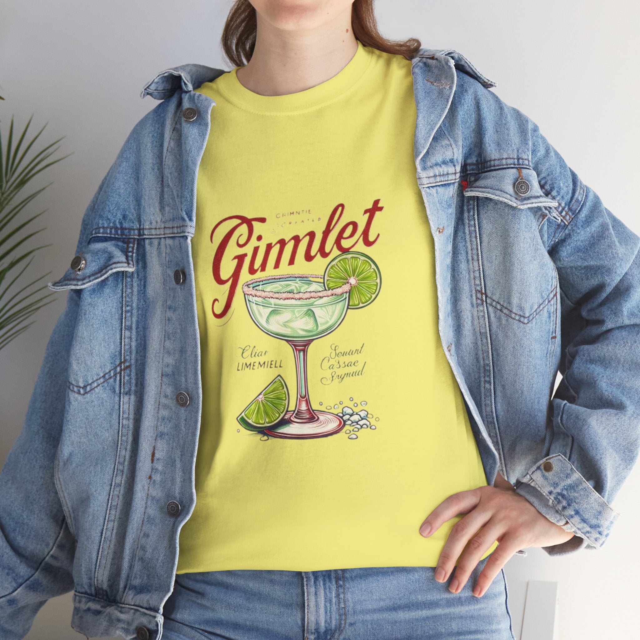 Gimlet Cocktail Unisex Heavy Cotton Tee