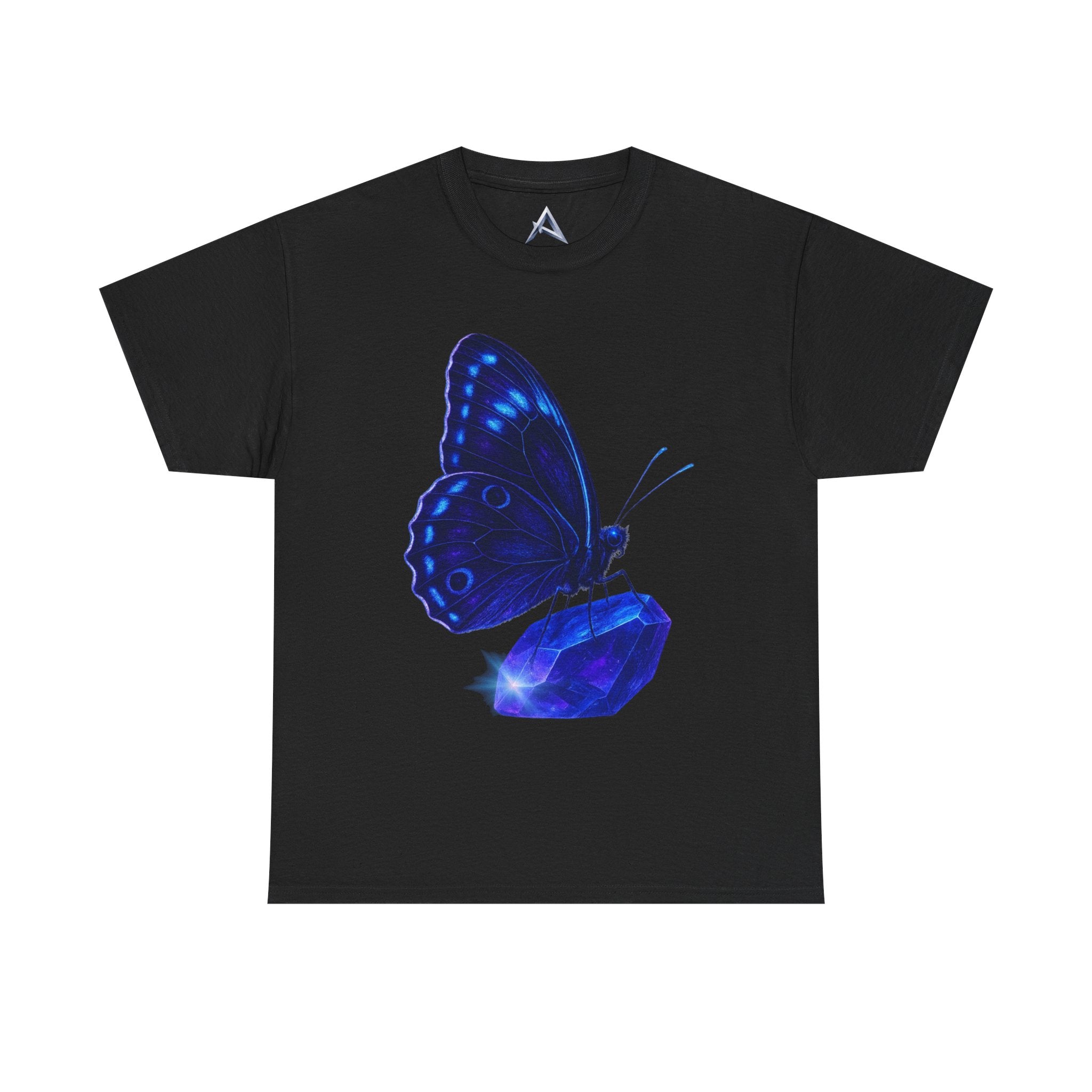 Blue Butterfly Graphic Heavy Cotton Tee