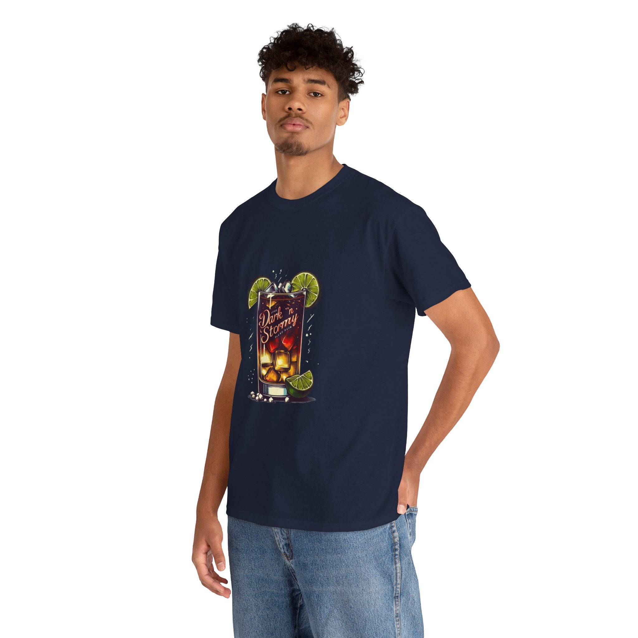 Dark 'n Stormy Cocktail Unisex Heavy Cotton Tee