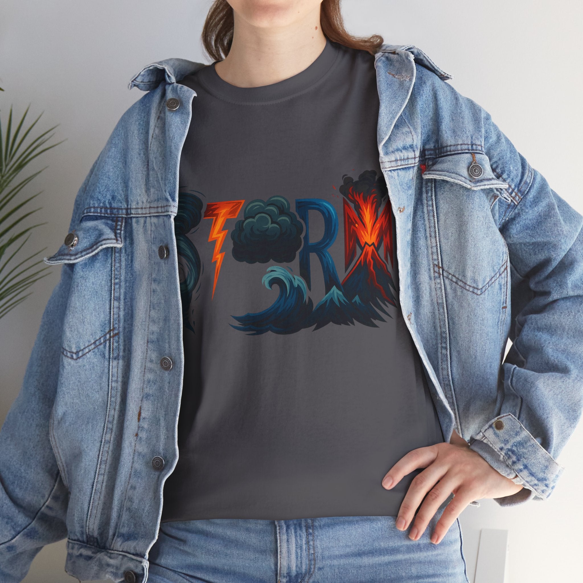 Storm Vibrant Graphic Unisex Heavy Cotton Tee