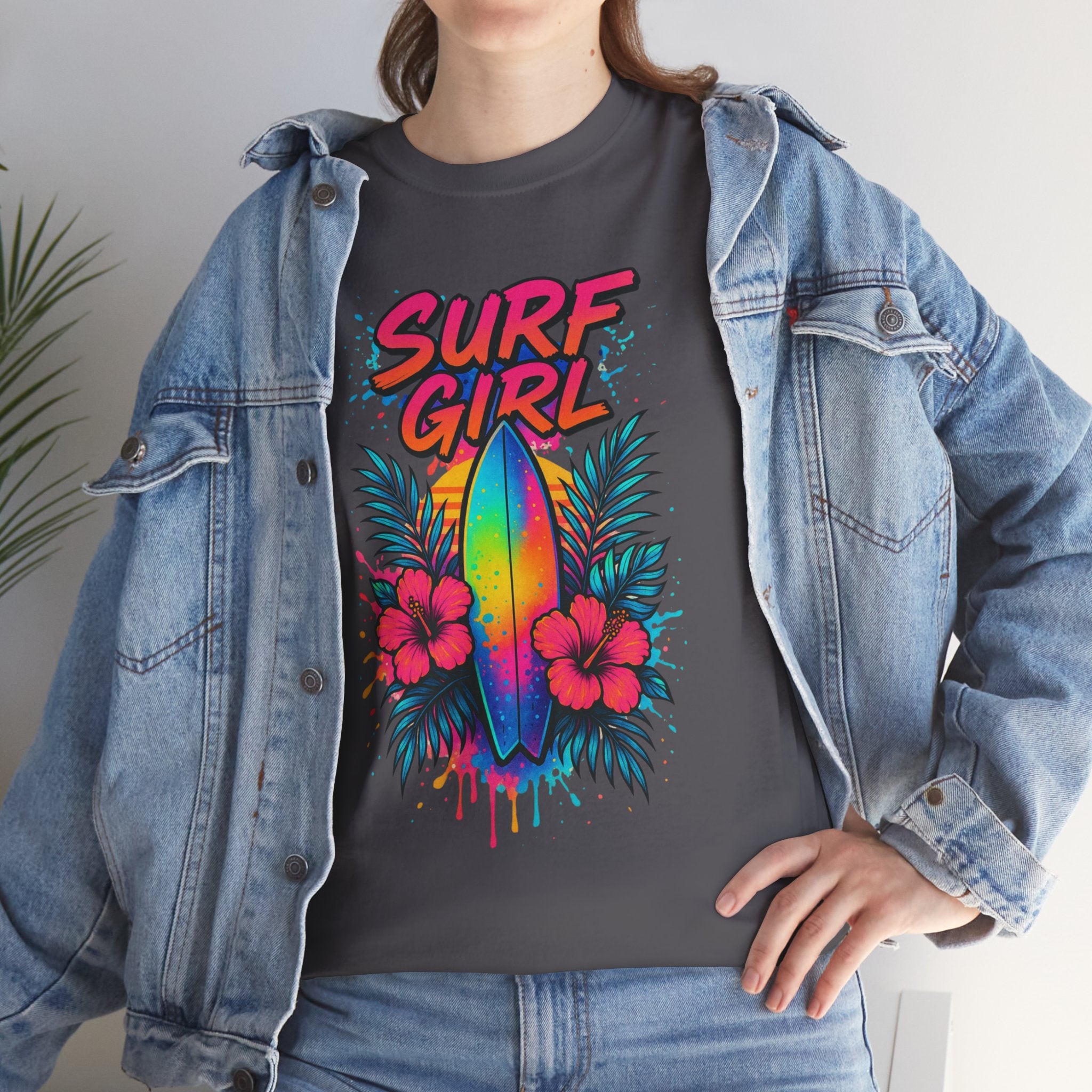 Surf Girl Vintage Heavy Cotton Tee