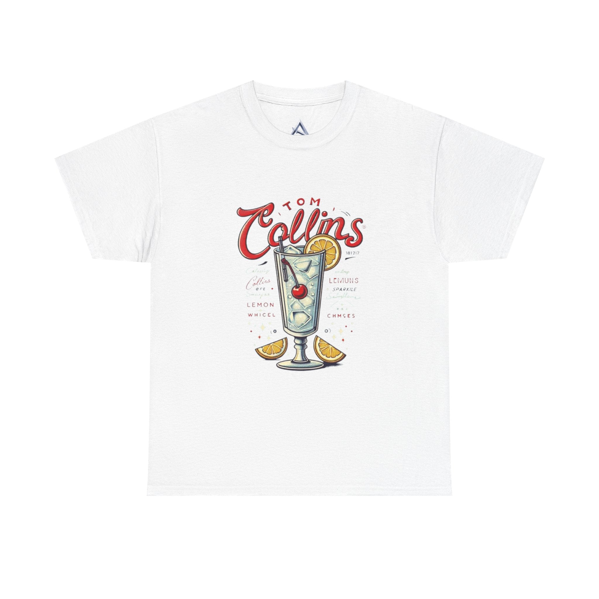 Tom Collins Cocktail Unisex Heavy Cotton Tee