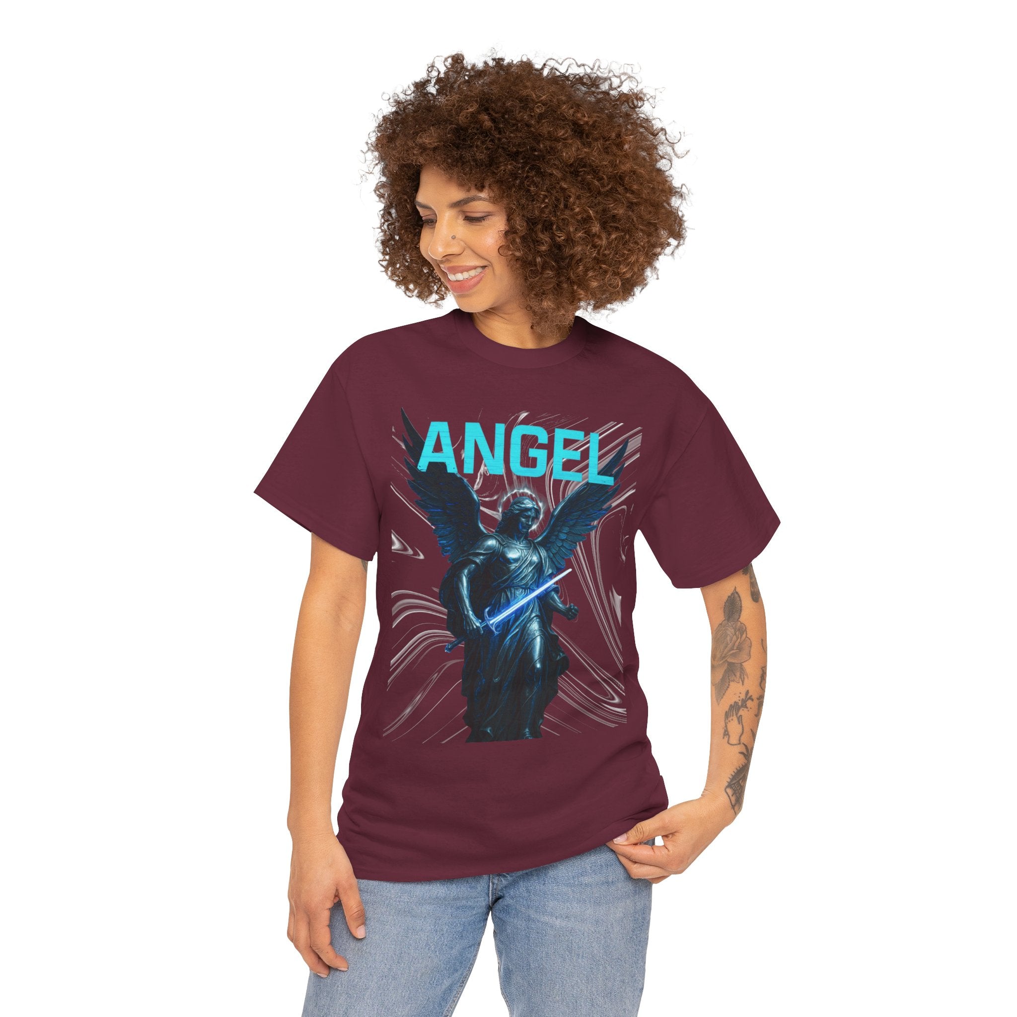 Angelic Warrior Unisex Heavy Cotton Tee