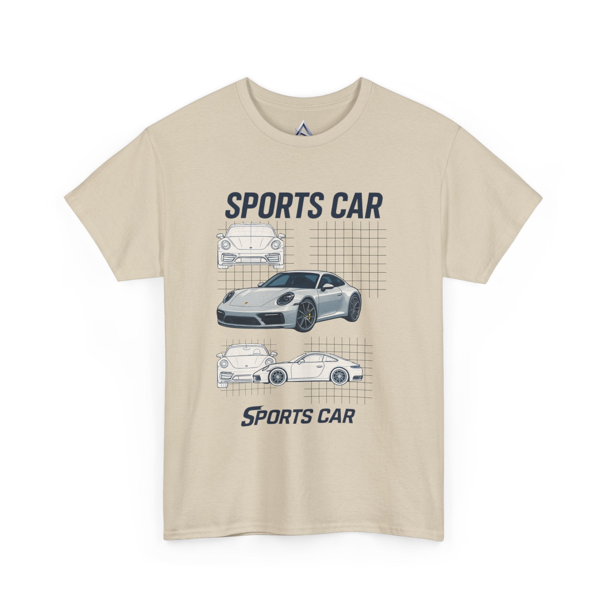 Sporty Car Graphic Heavy Cotton Tee