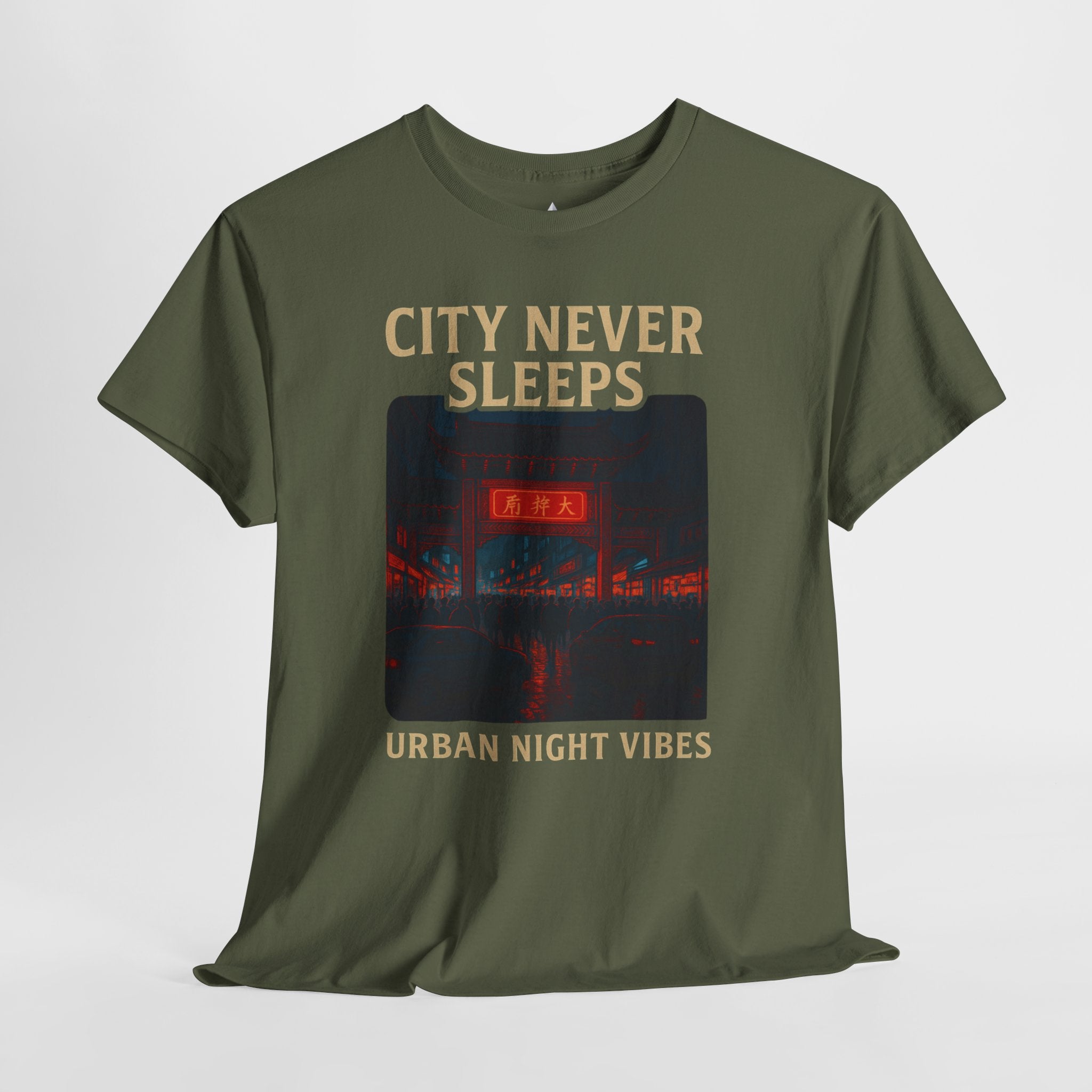 Urban City Night Vibes Unisex Heavy Cotton Tee