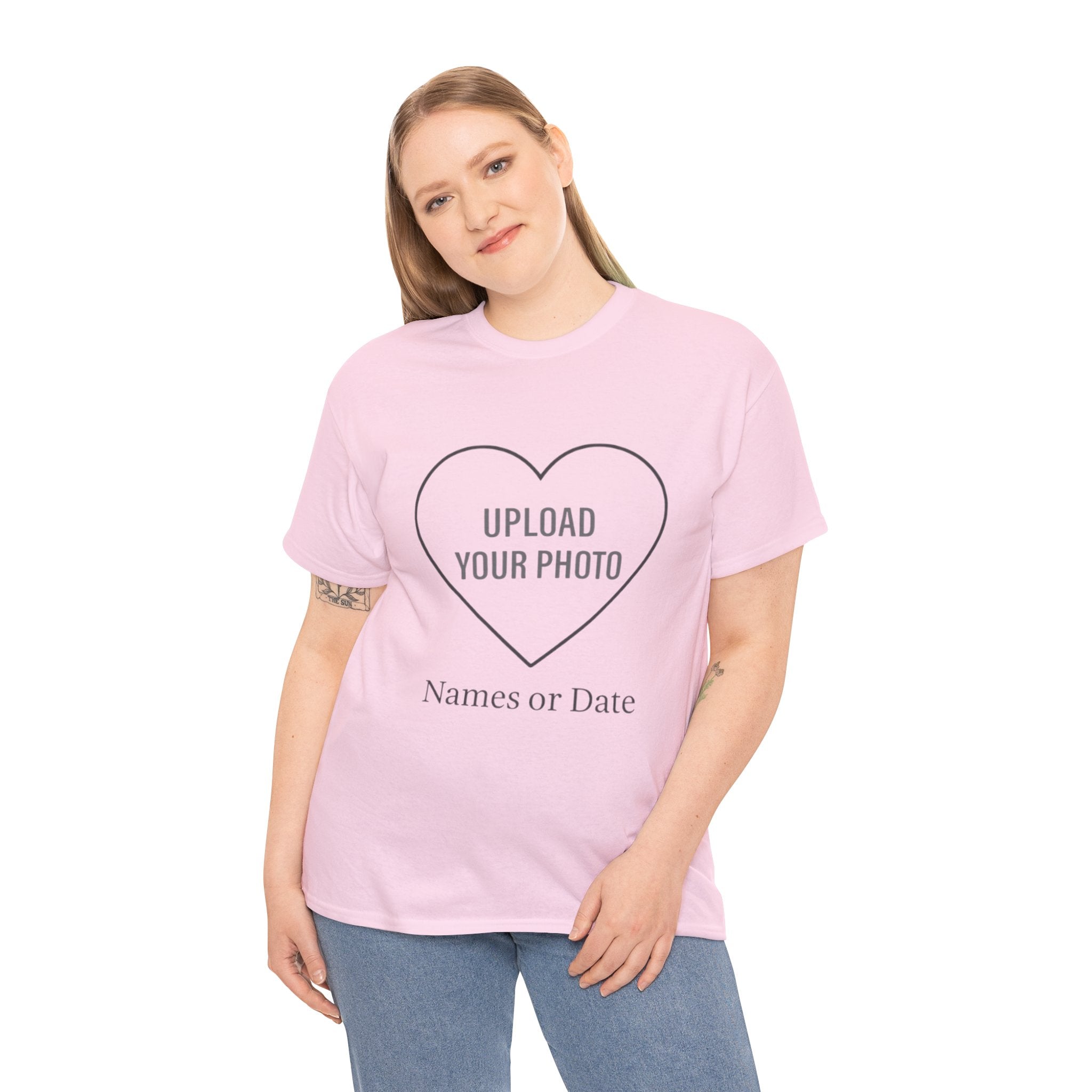 Photo Heart Custom - Heavy Cotton Tee