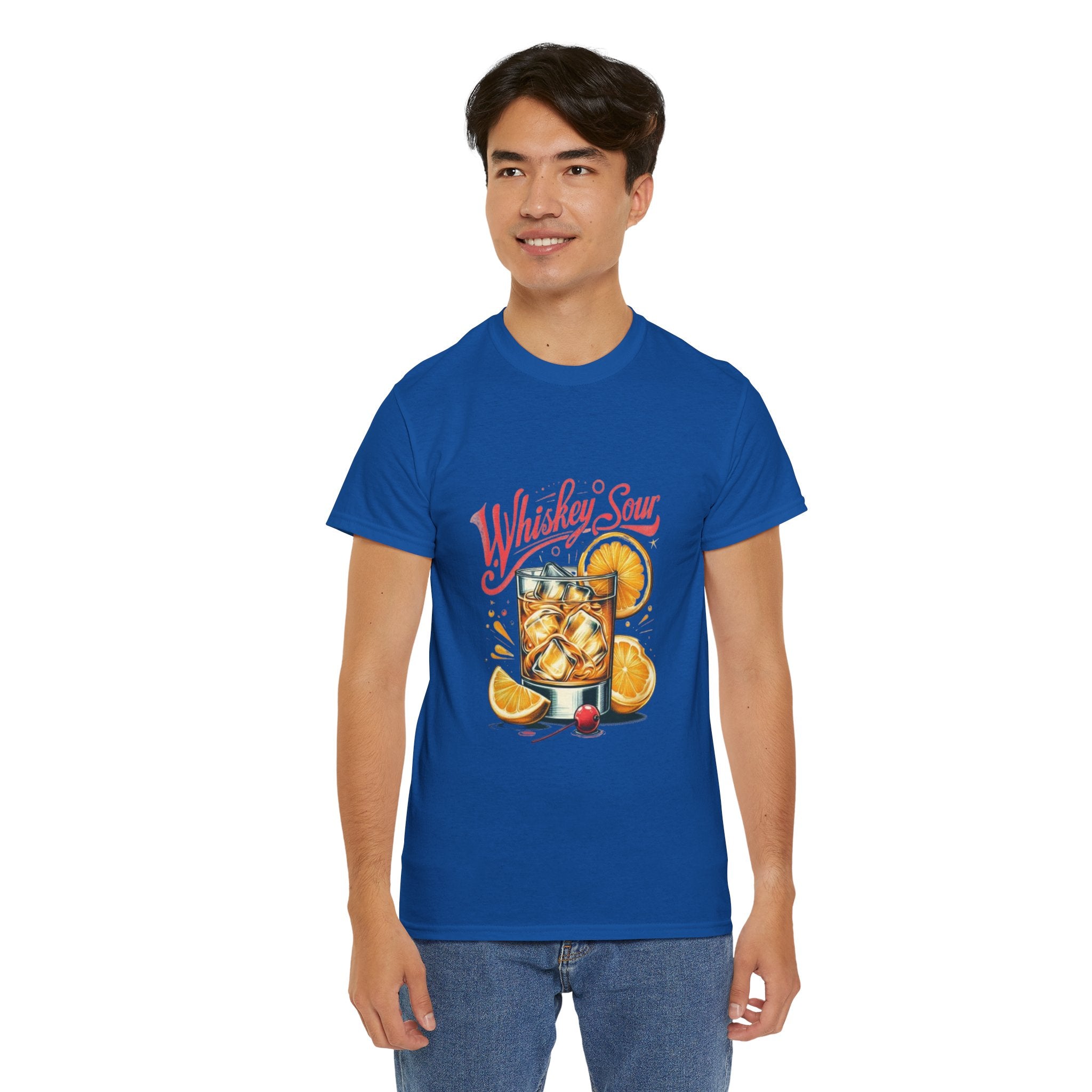 Whiskey Sour Cocktail Unisex Heavy Cotton Tee