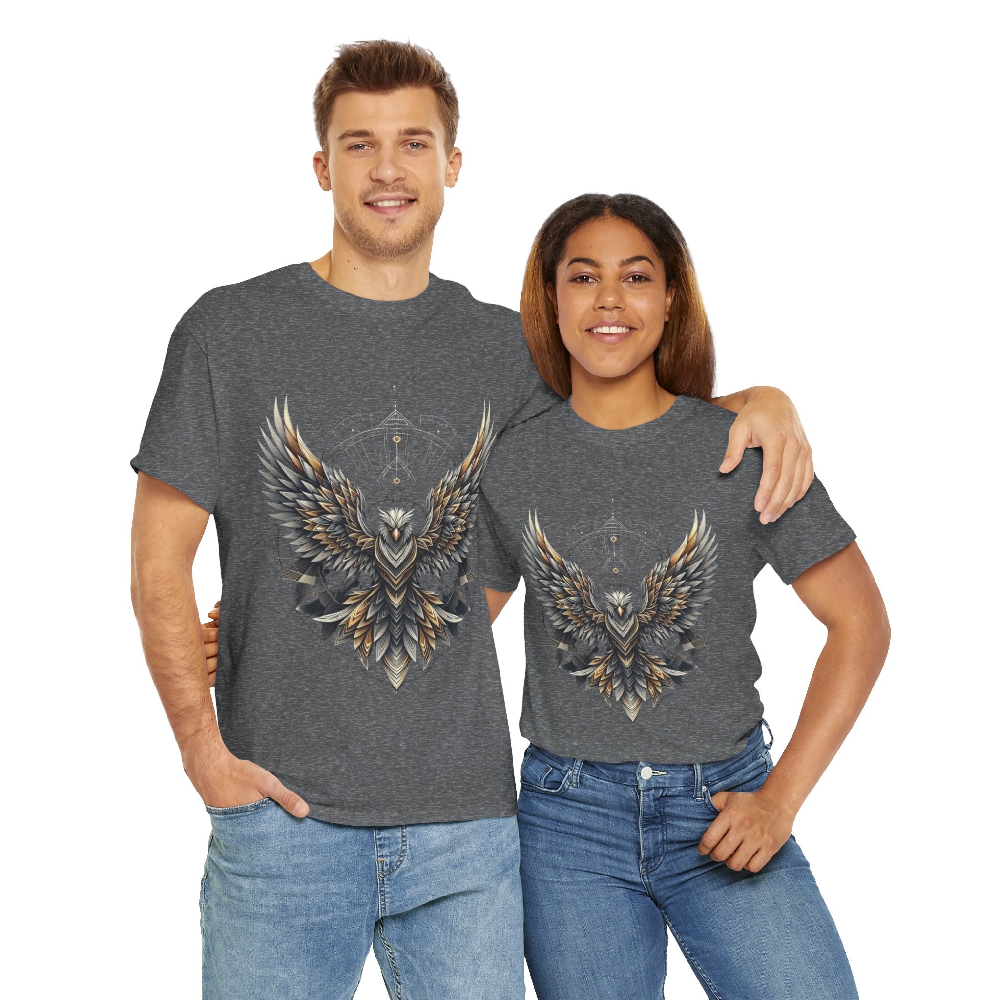 Stylish Winged Design Graphic Unisex Heavy Cotton Tee