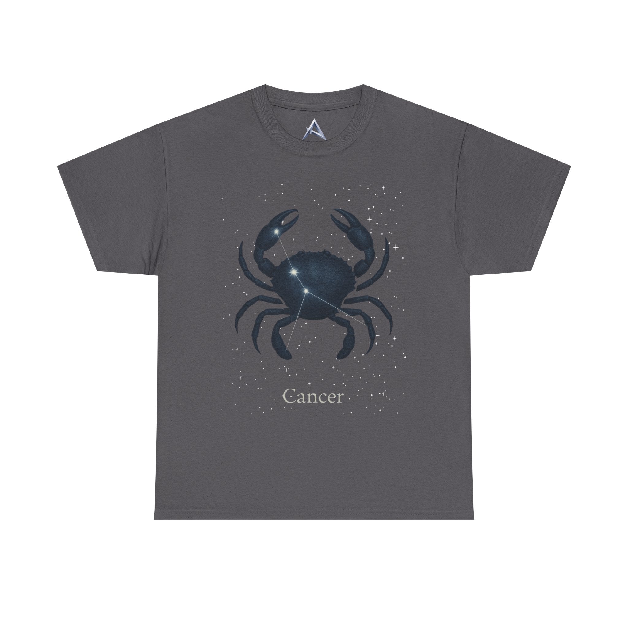 Cosmic Cancer Zodiac Unisex Heavy Cotton Tee