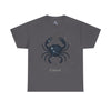 Cosmic Cancer Zodiac Unisex Heavy Cotton Tee