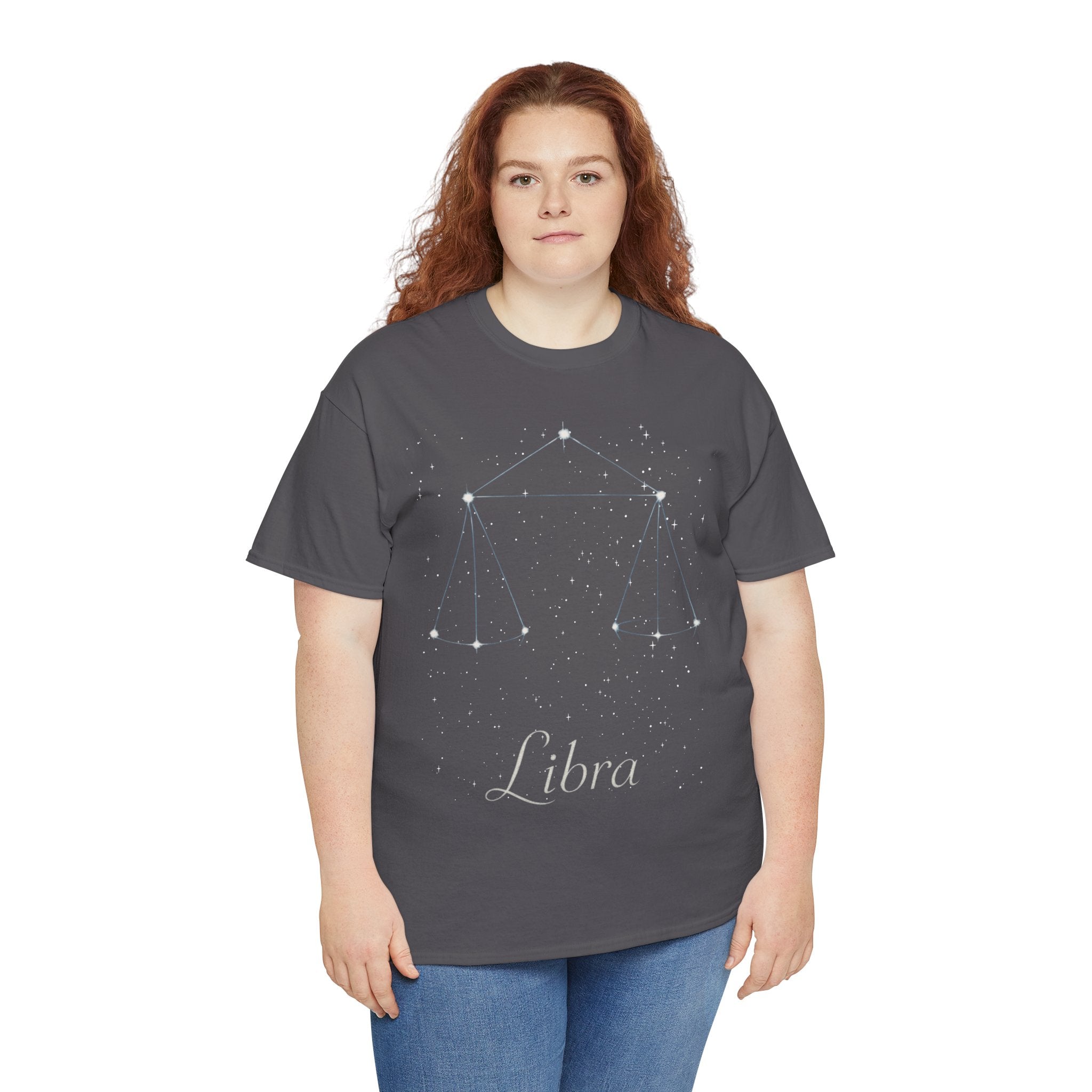 Libra Constellation Unisex Heavy Cotton Tee