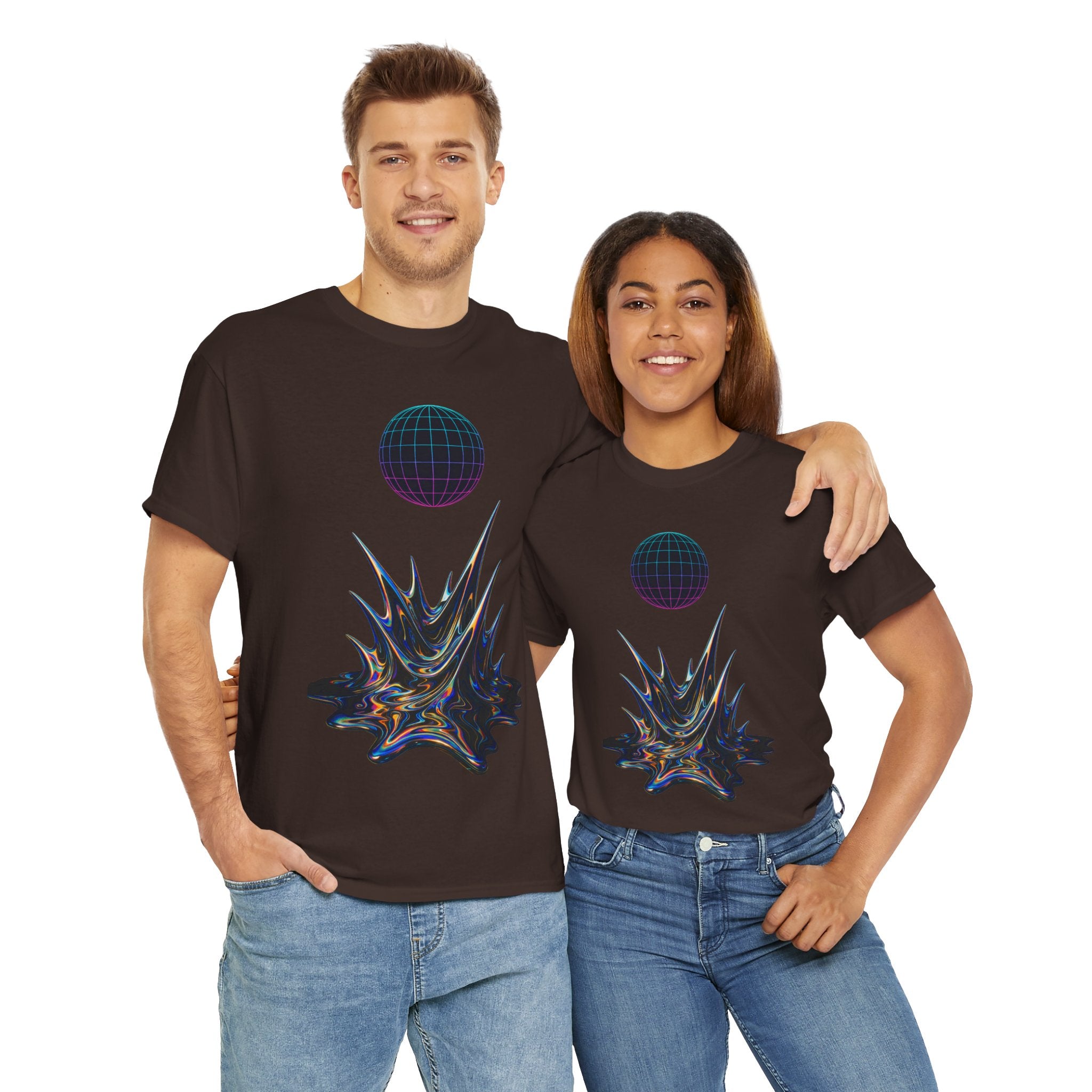 Cosmic Graphic Art Unisex Heavy Cotton Tee