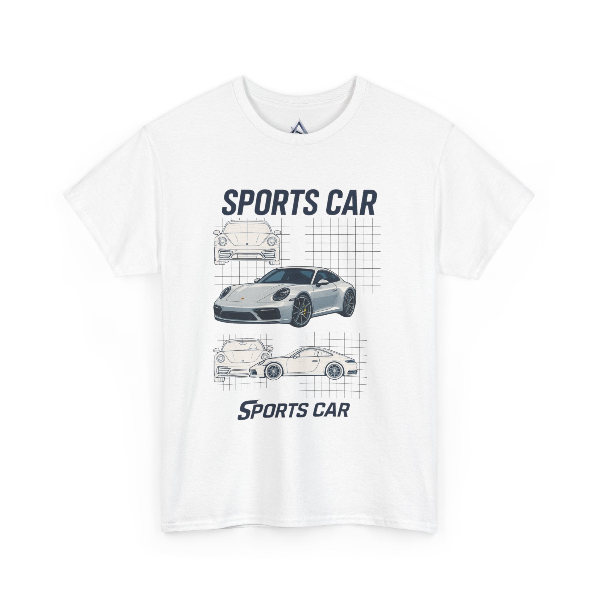 Sporty Car Graphic Heavy Cotton Tee