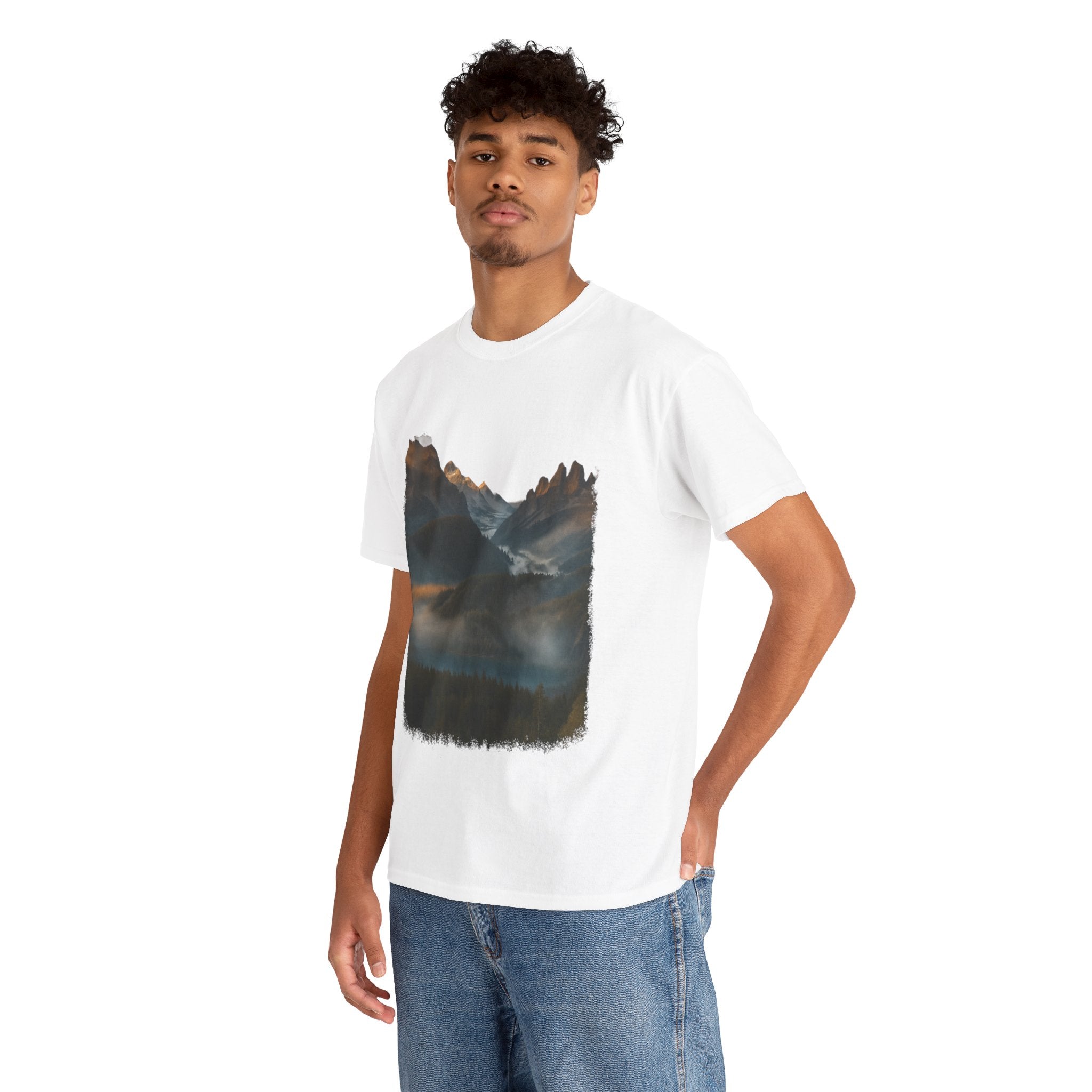 Nature-Inspired Unisex Heavy Cotton Tee