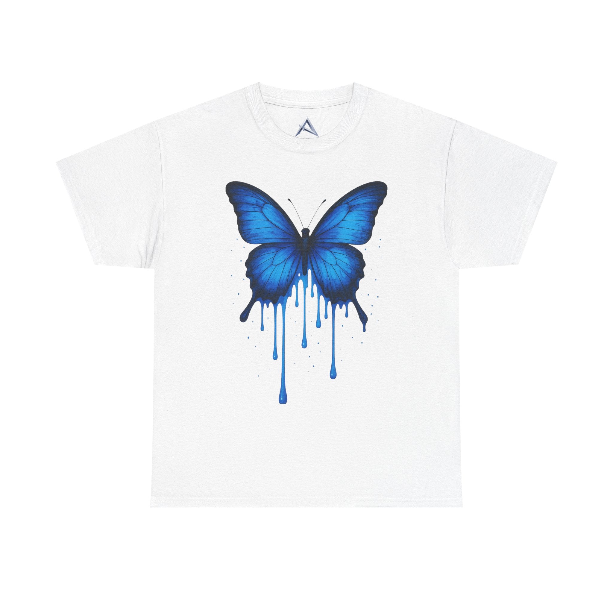 Blue Butterfly Art Unisex Heavy Cotton Tee