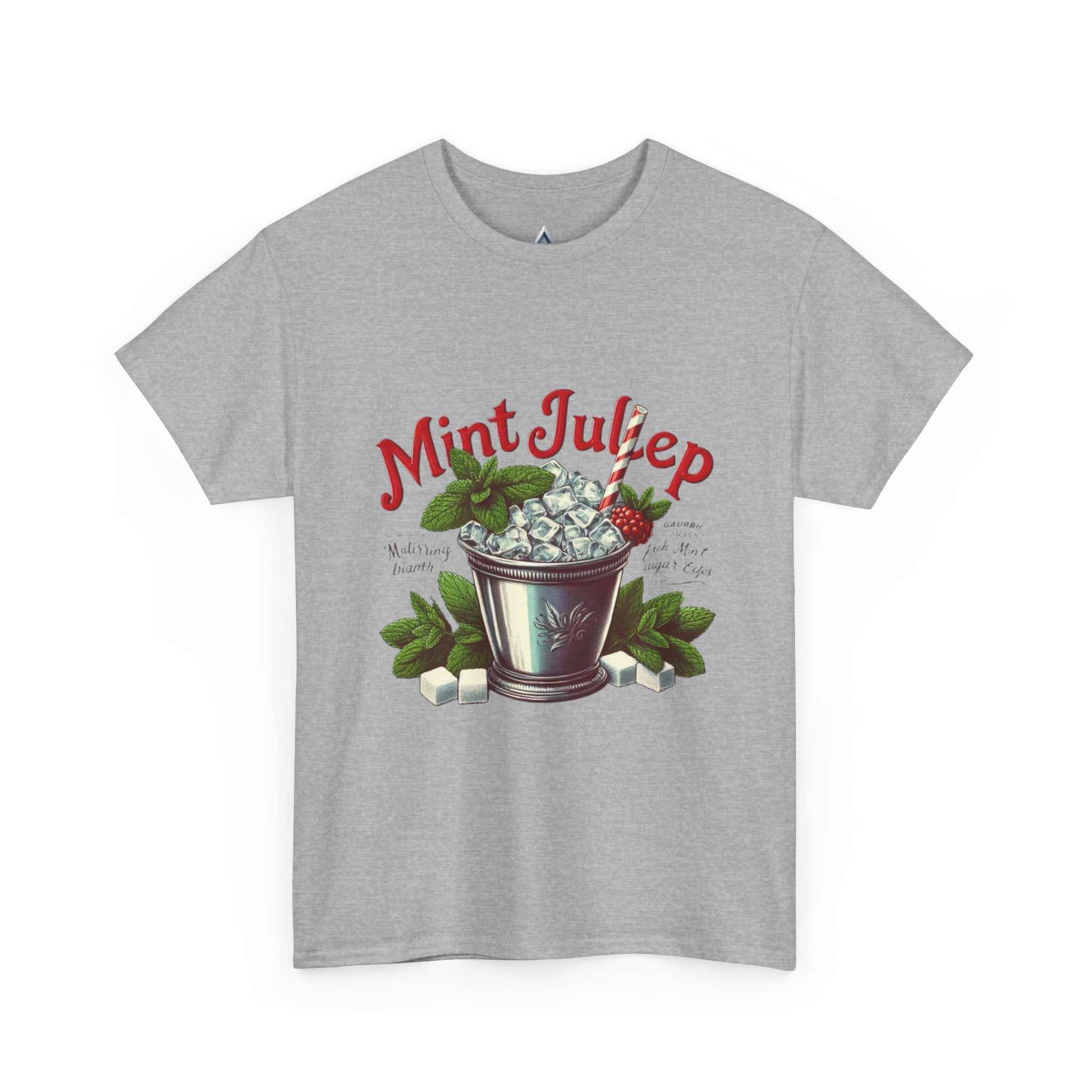 Mint Julep Cocktail Unisex Heavy Cotton Tee