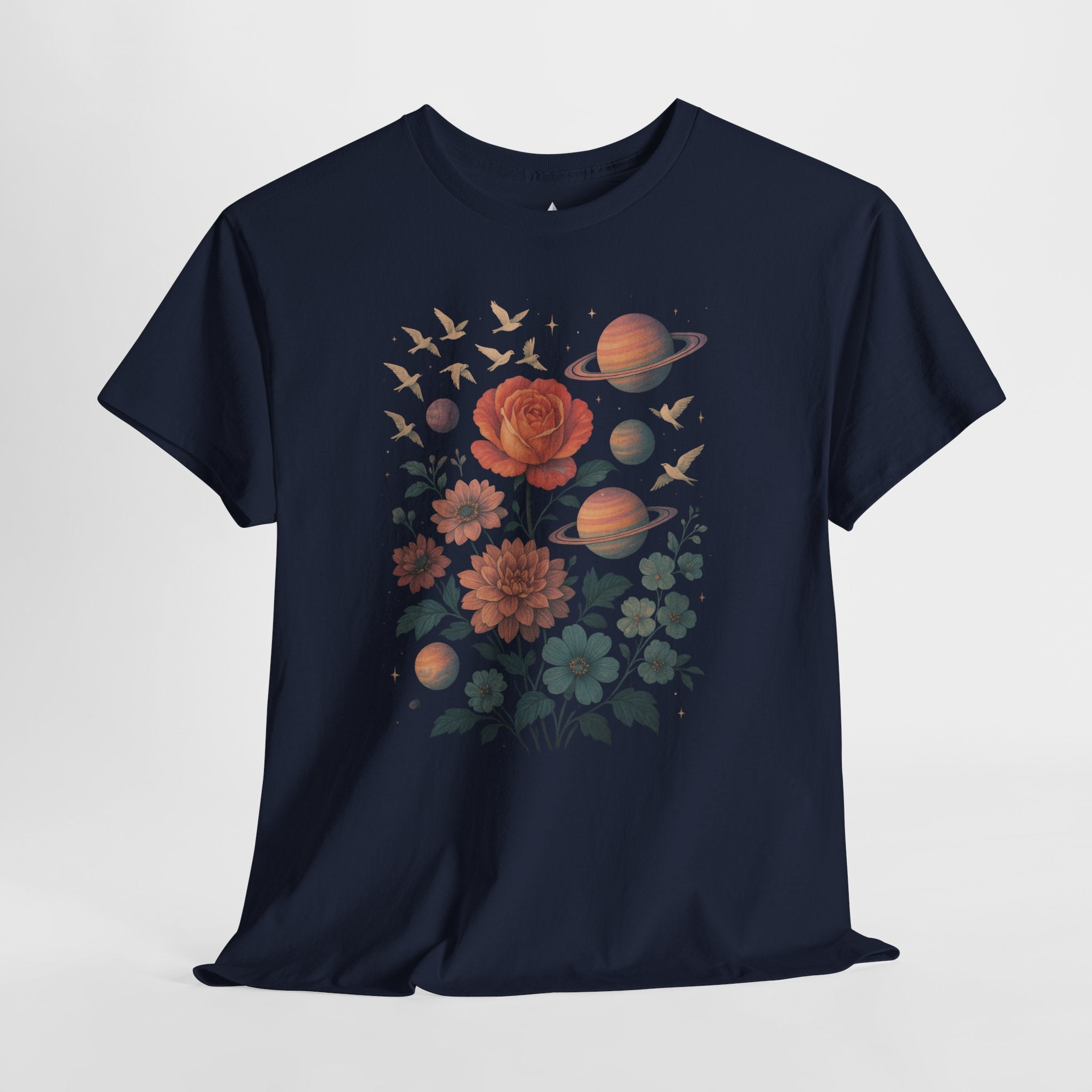 Cosmic Floral Unisex Heavy Cotton Tee