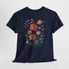 Cosmic Floral Unisex Heavy Cotton Tee