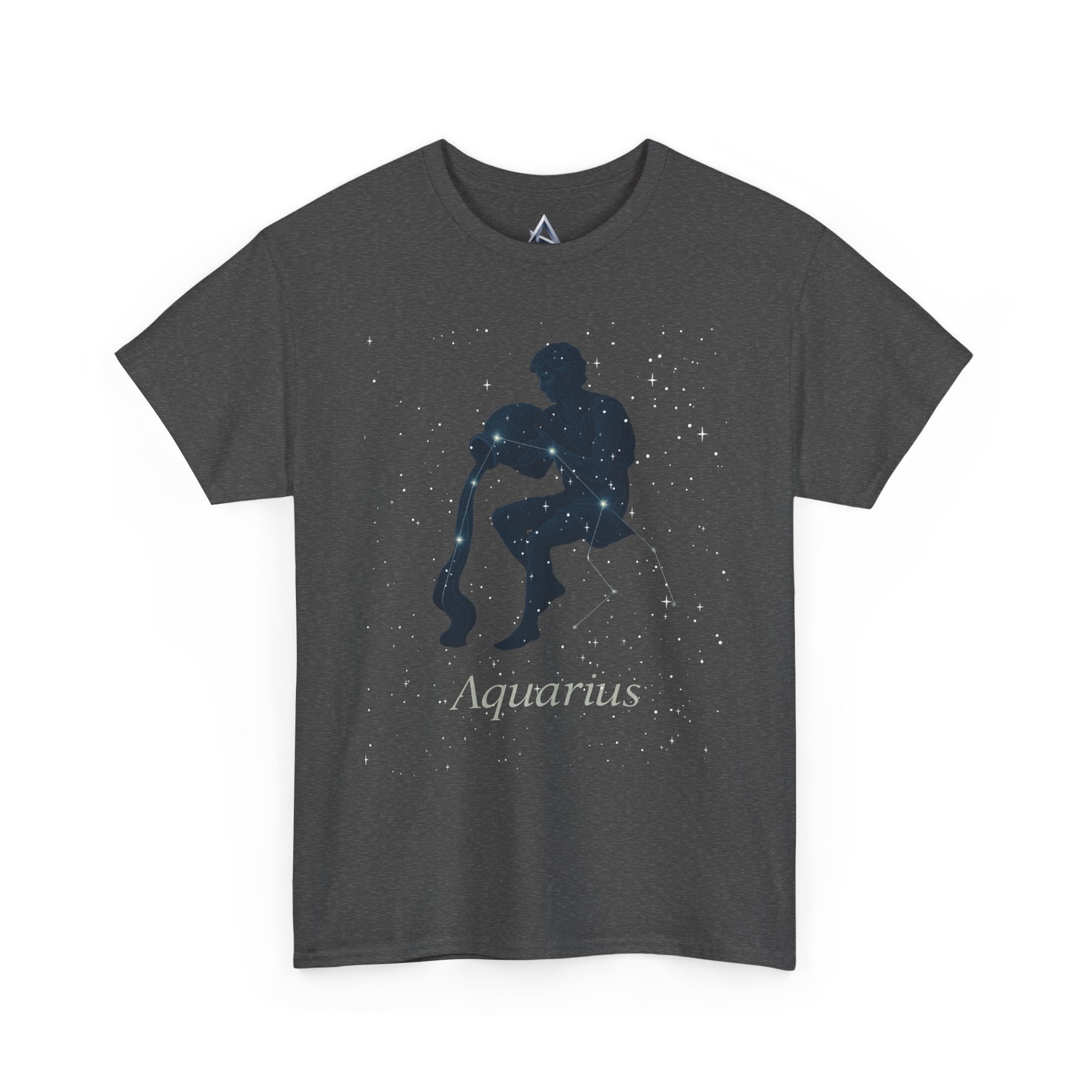 Aquarius Zodiac Astrology Unisex Heavy Cotton Tee