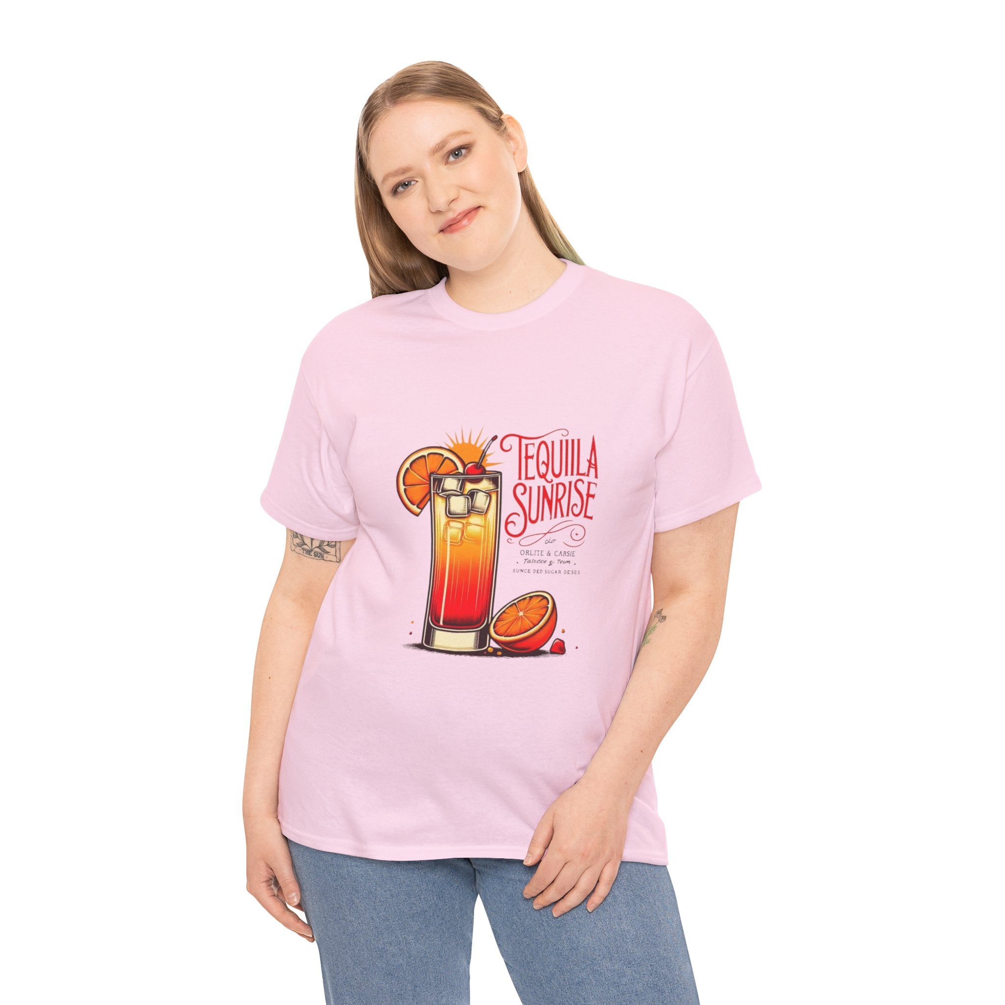 Tequila Cocktail Unisex Heavy Cotton Tee