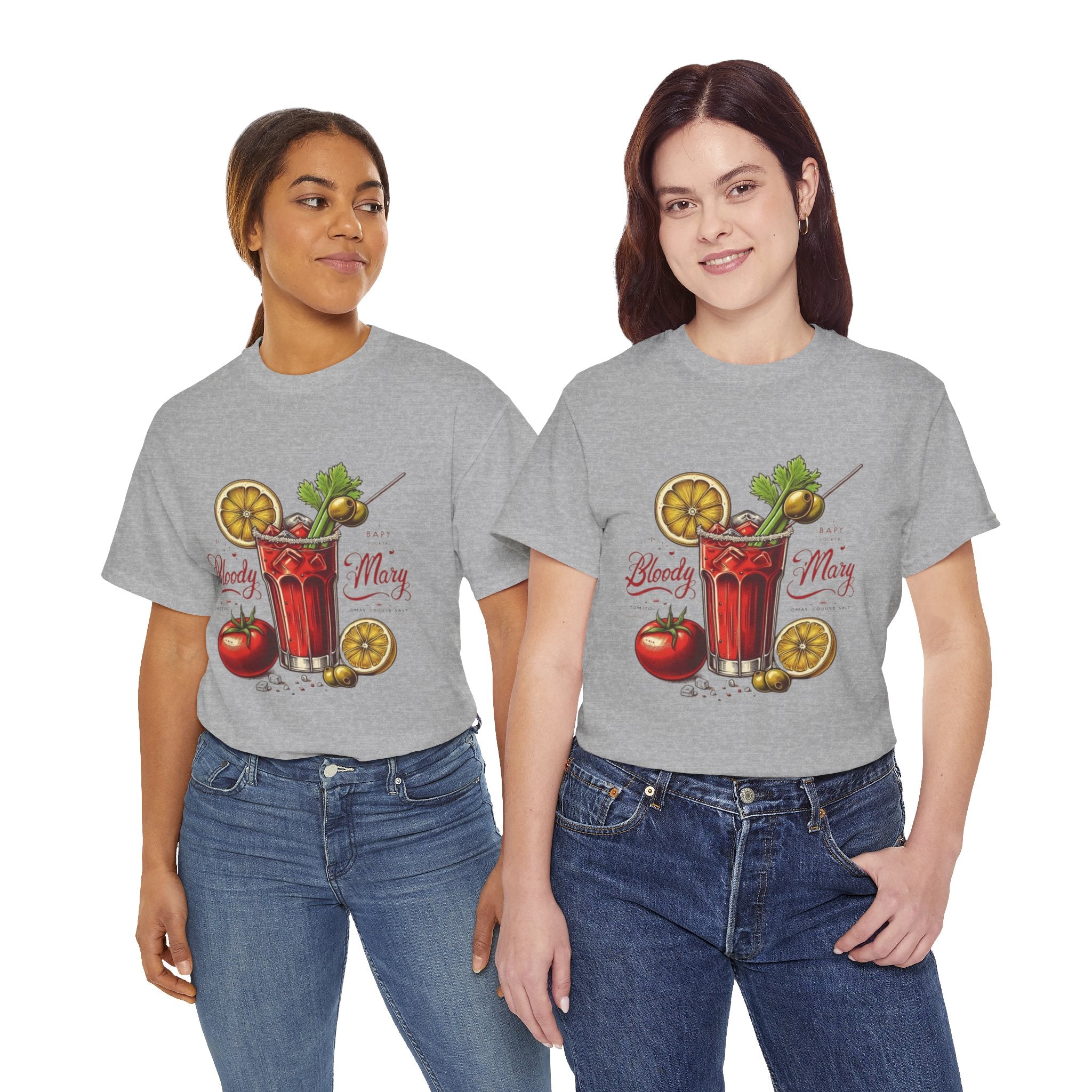 Bloody Mary Cocktail Unisex Heavy Cotton Tee