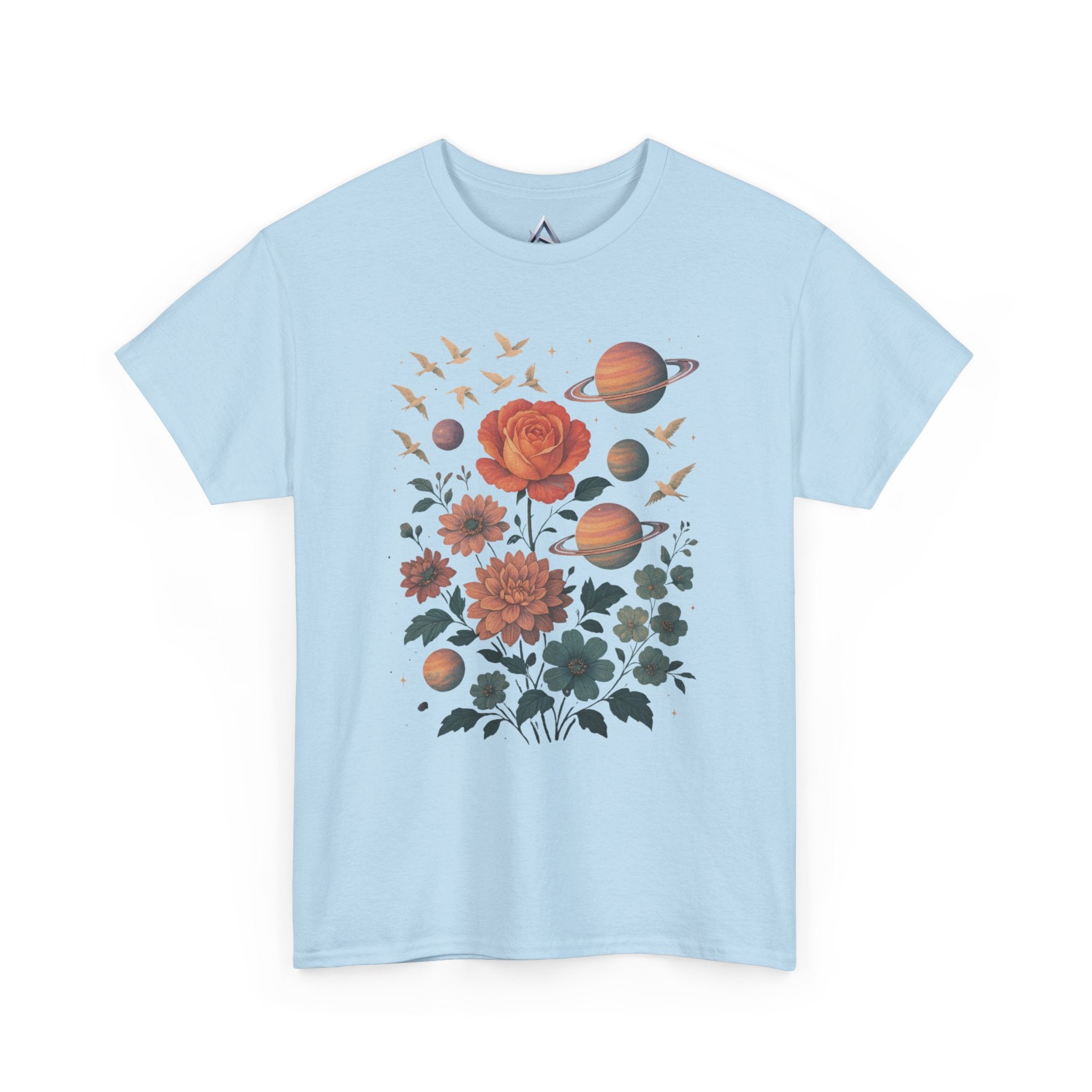 Cosmic Floral Unisex Heavy Cotton Tee