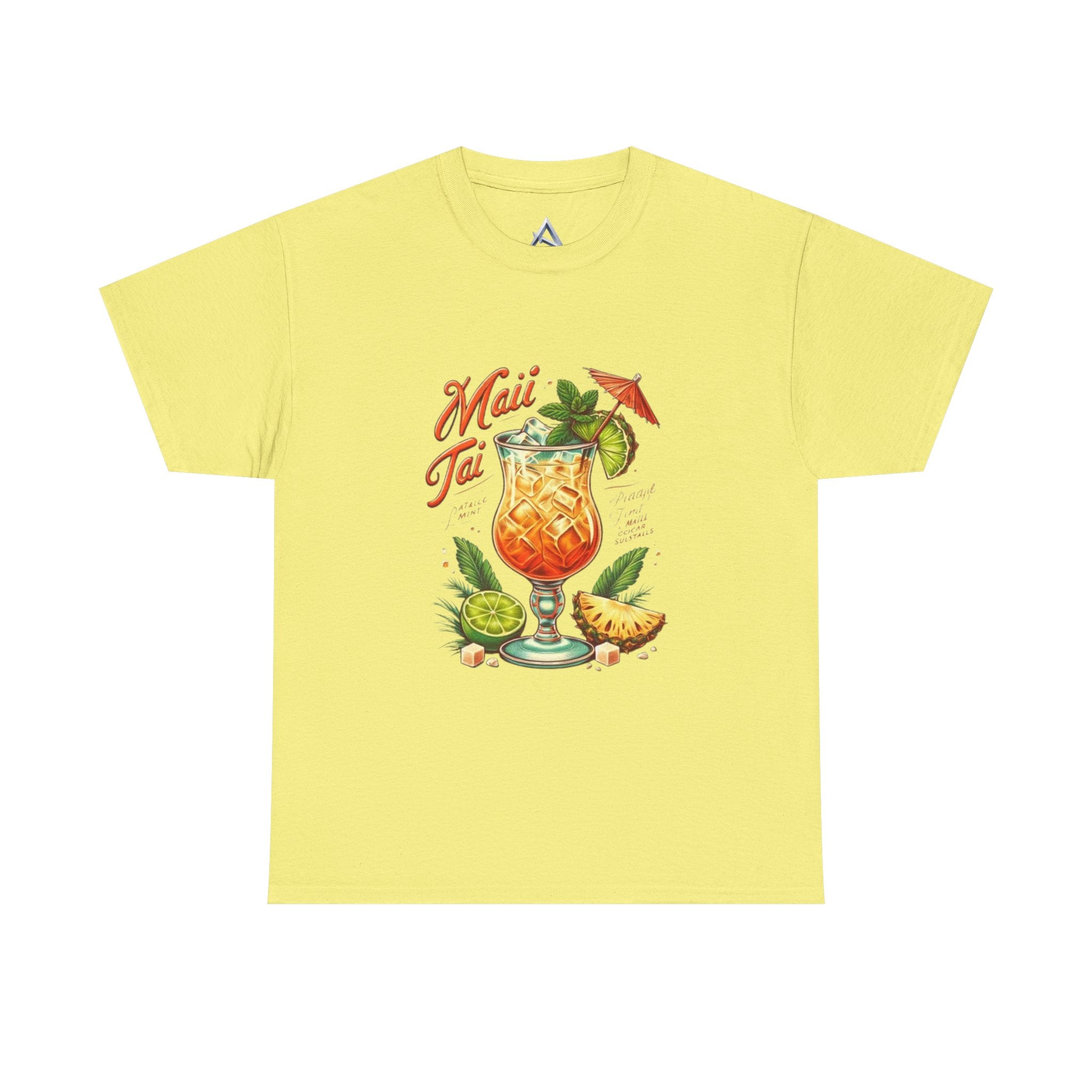 Maui Tai Cocktail Unisex Heavy Cotton Tee