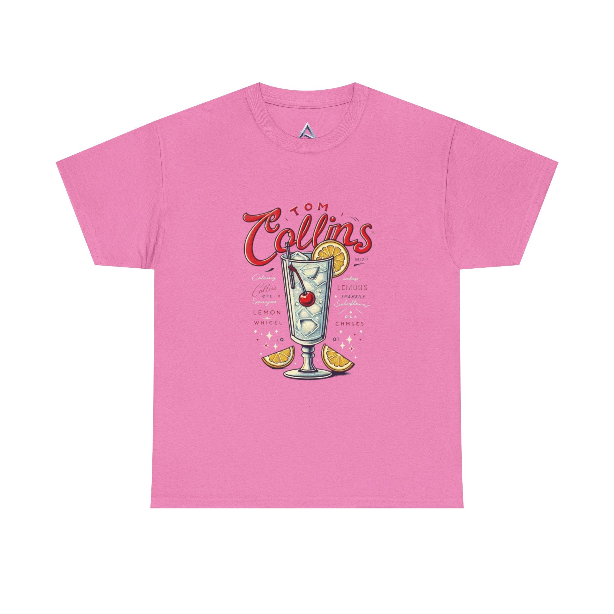 Tom Collins Cocktail Unisex Heavy Cotton Tee