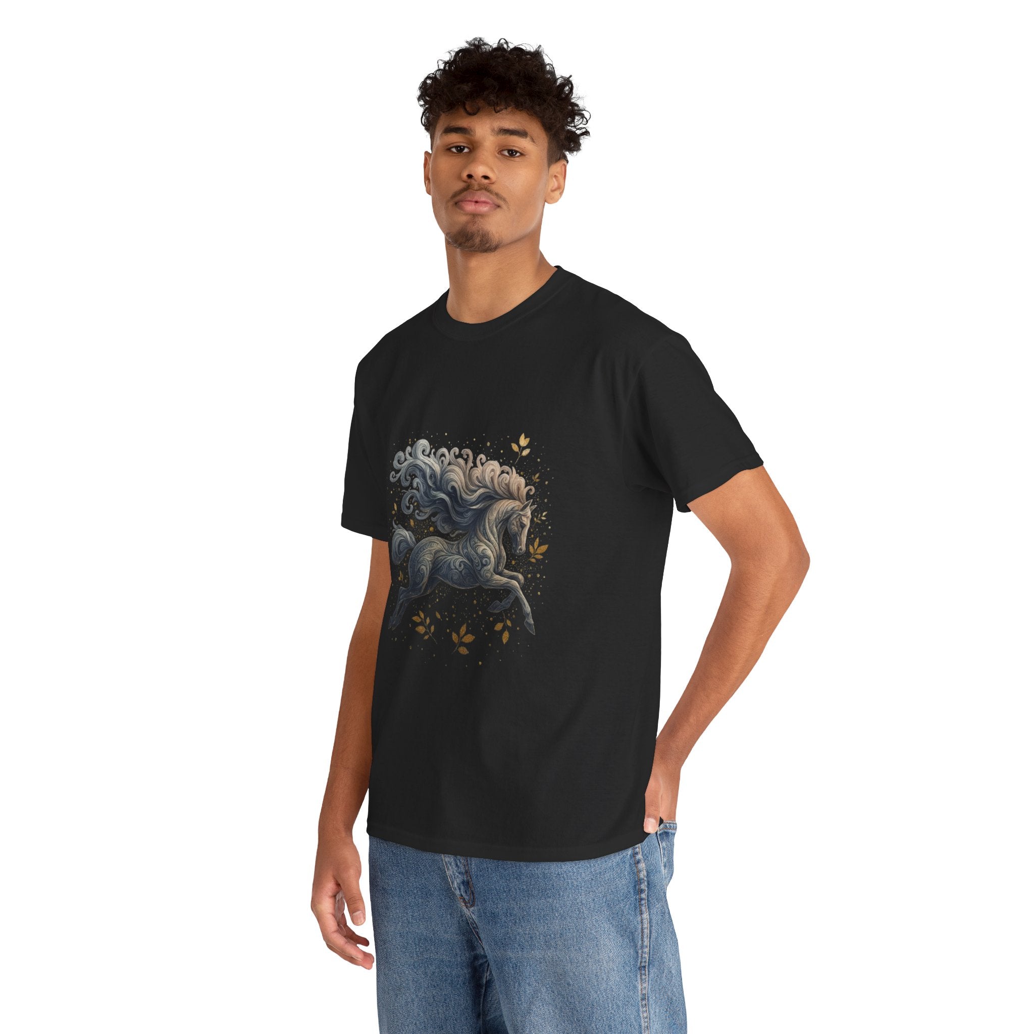 Majestic Horse Graphic Heavy Cotton Tee