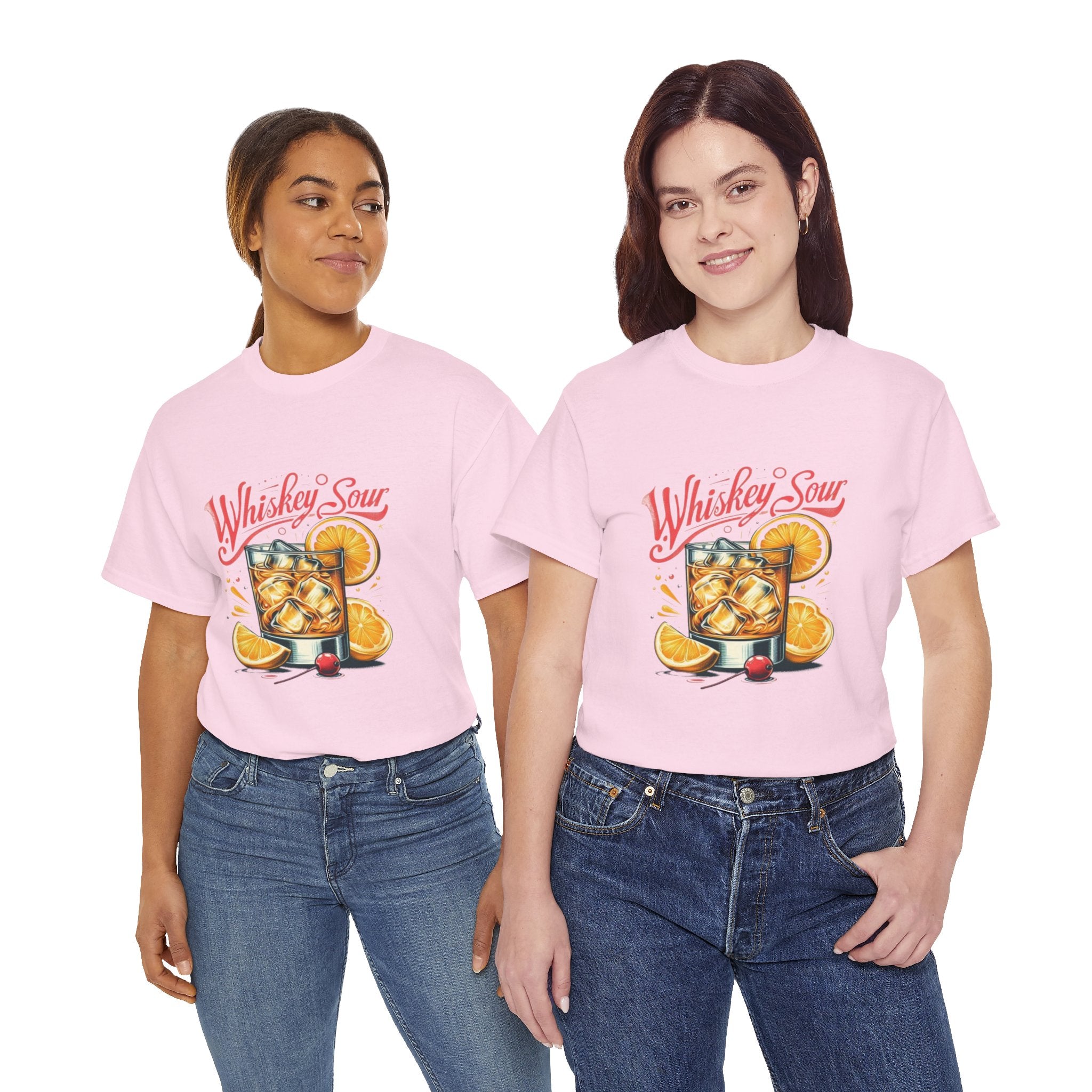 Whiskey Sour Cocktail Unisex Heavy Cotton Tee
