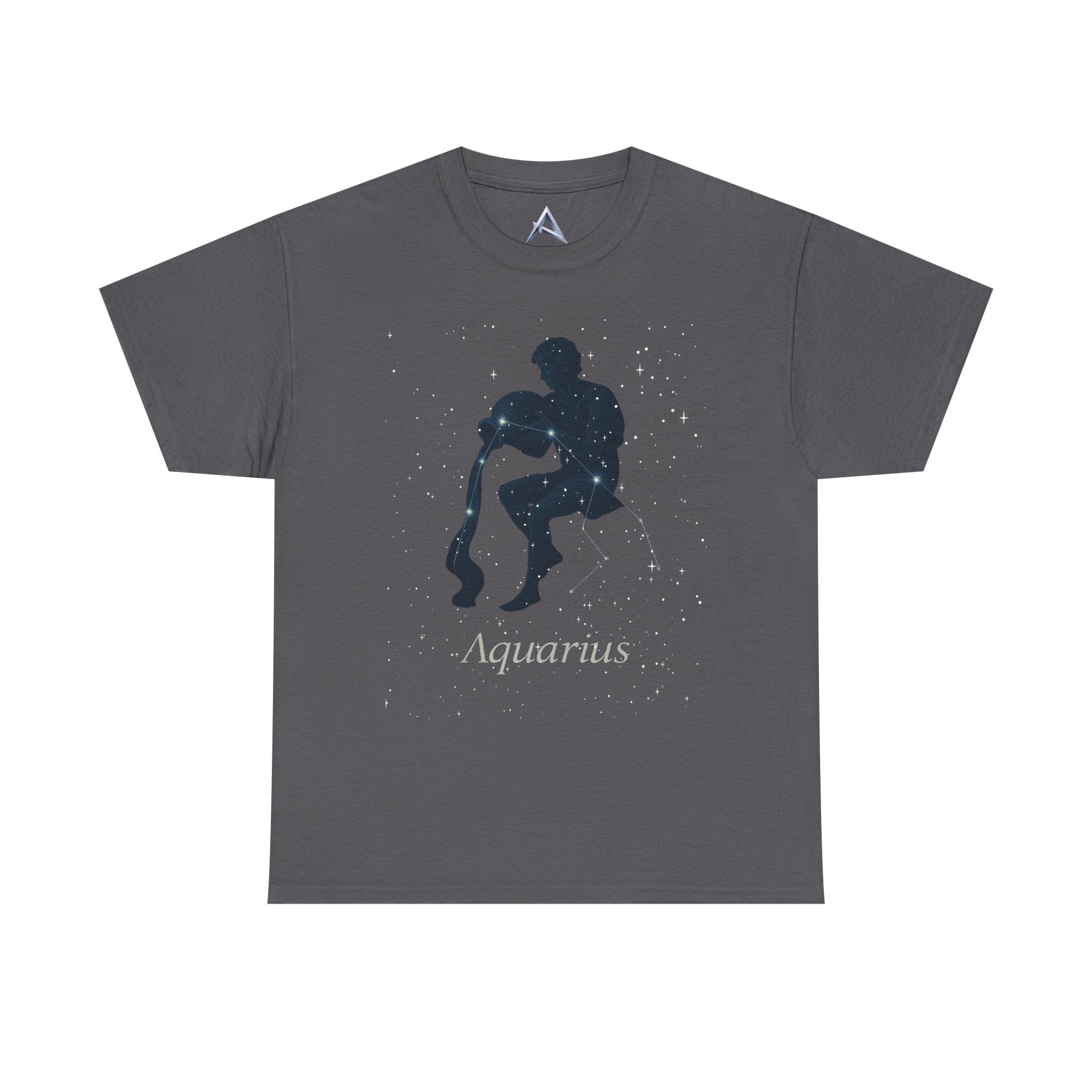 Aquarius Zodiac Astrology Unisex Heavy Cotton Tee