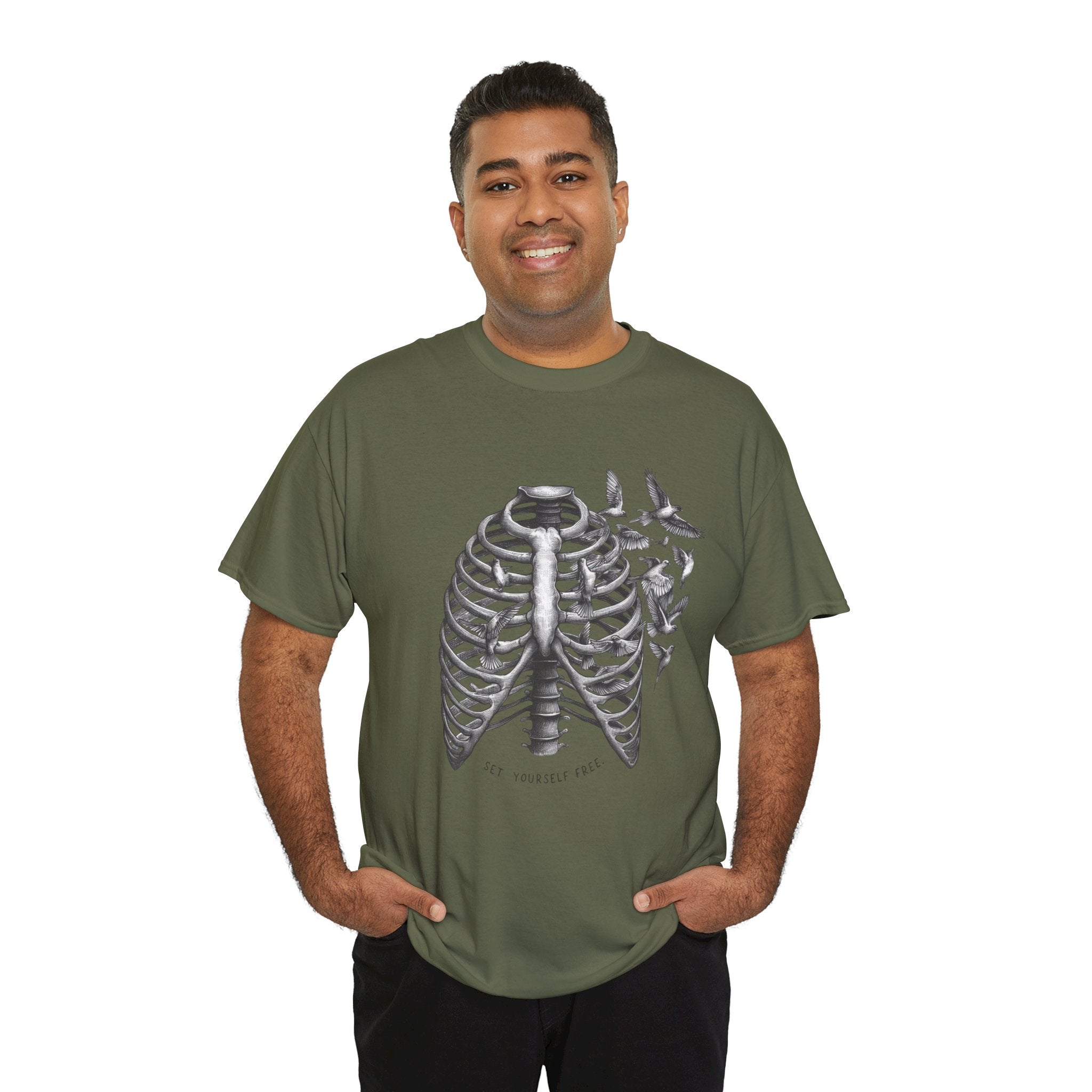 Botanical Lungs Unisex Heavy Cotton Tee