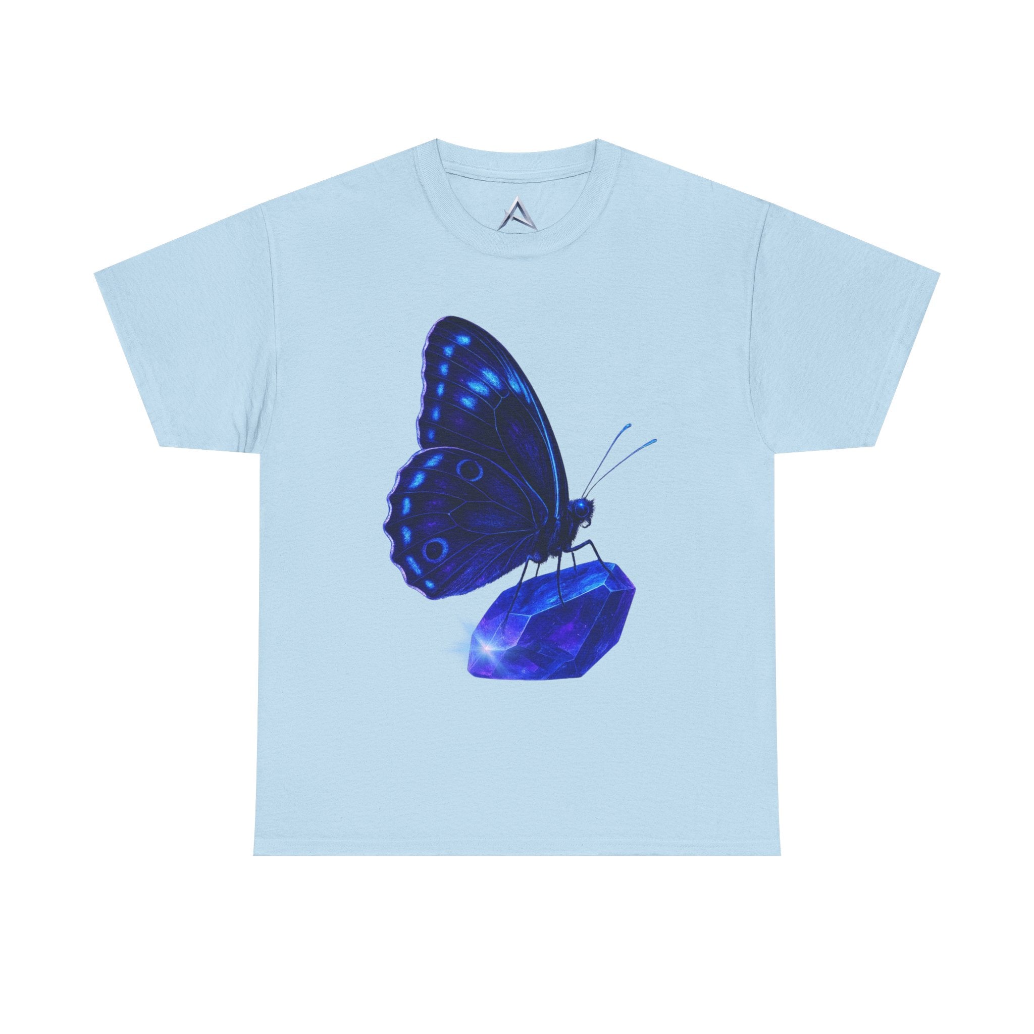 Blue Butterfly Graphic Heavy Cotton Tee