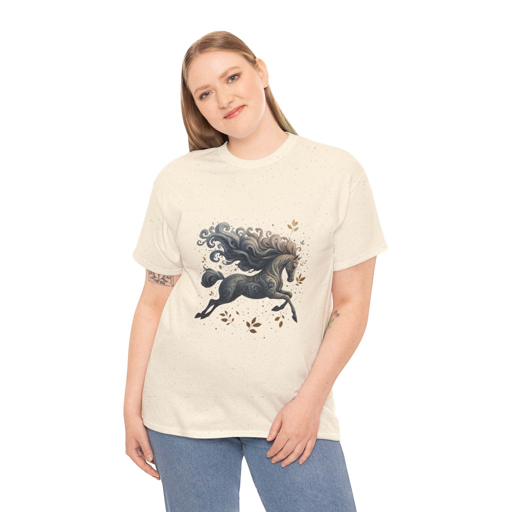 Majestic Horse Graphic Heavy Cotton Tee