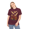 Floral Crane Unisex Heavy Cotton Tee