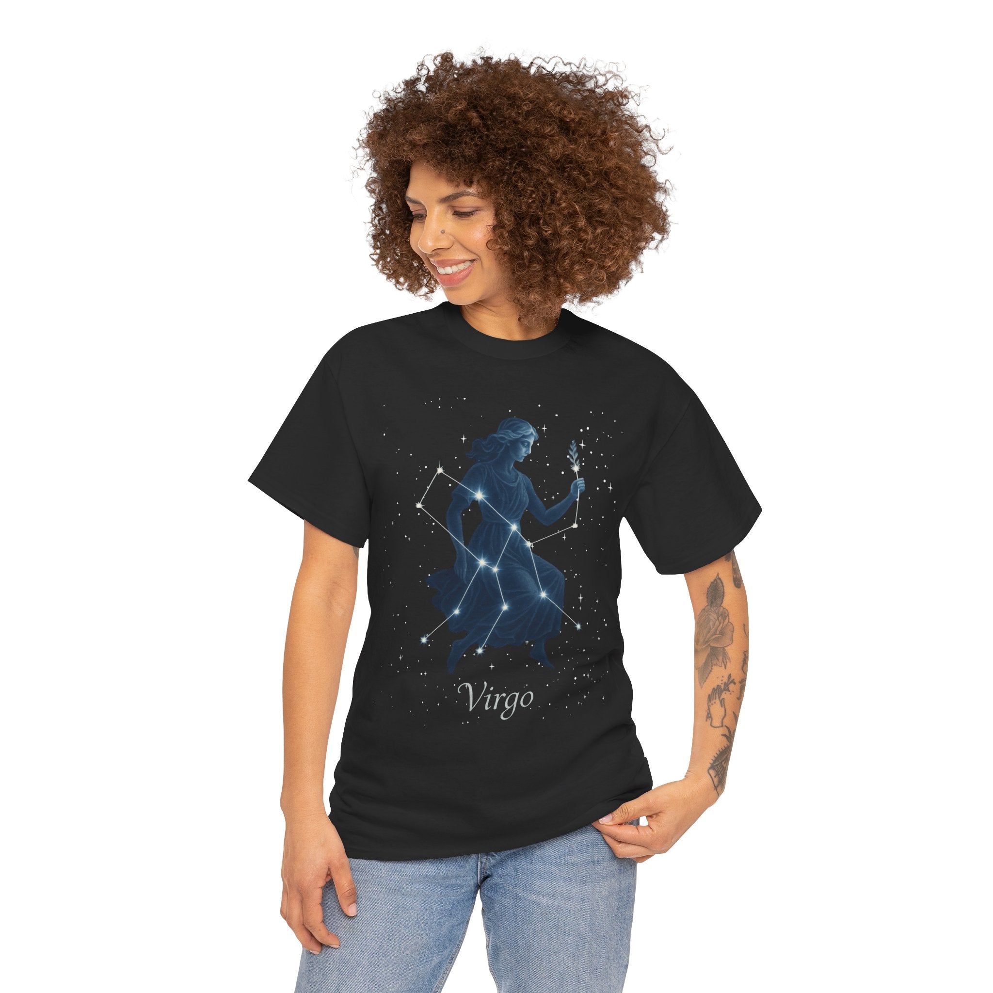 Virgo Zodiac Unisex Heavy Cotton Tee
