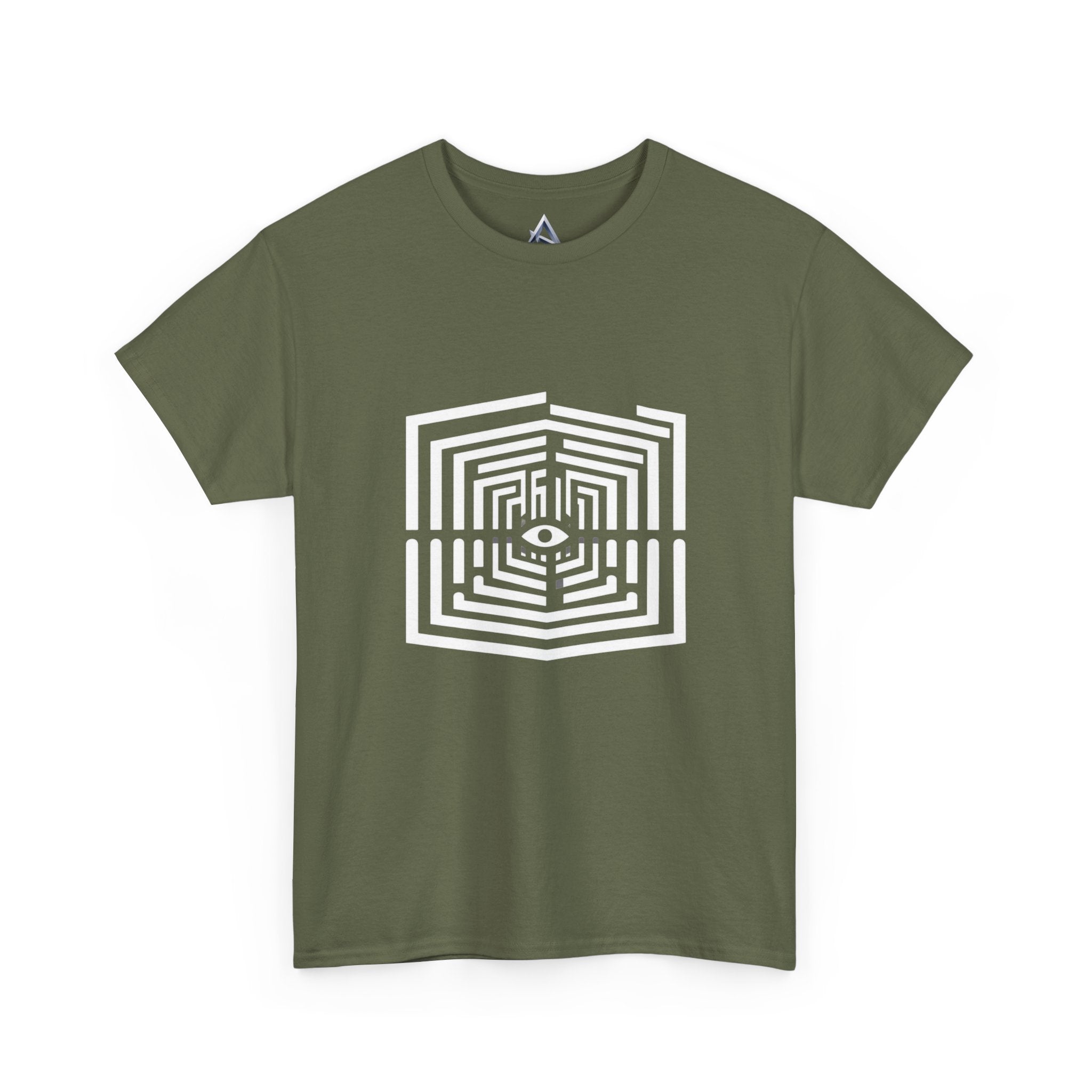 Geometric Maze Heavy Cotton Tee