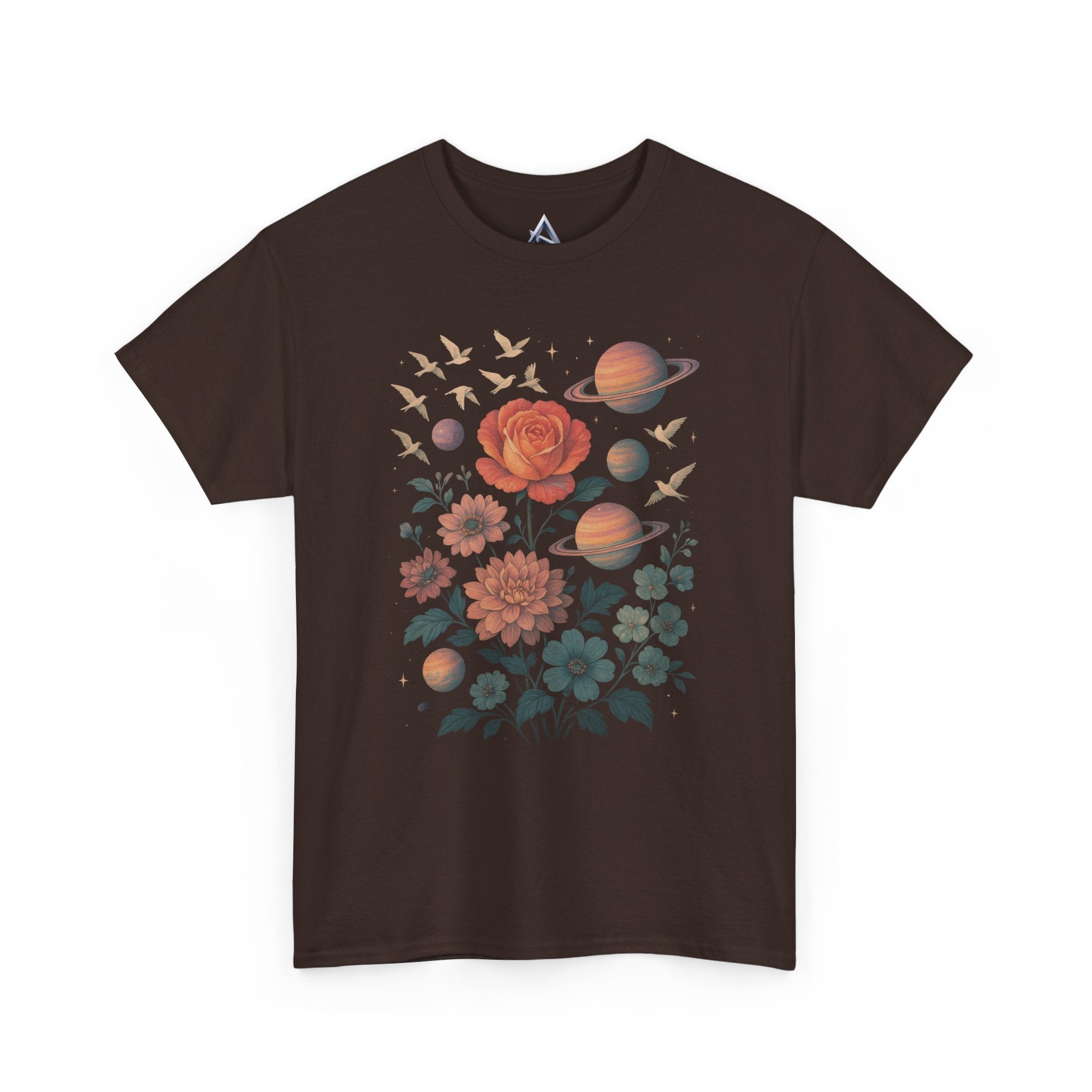Cosmic Floral Unisex Heavy Cotton Tee