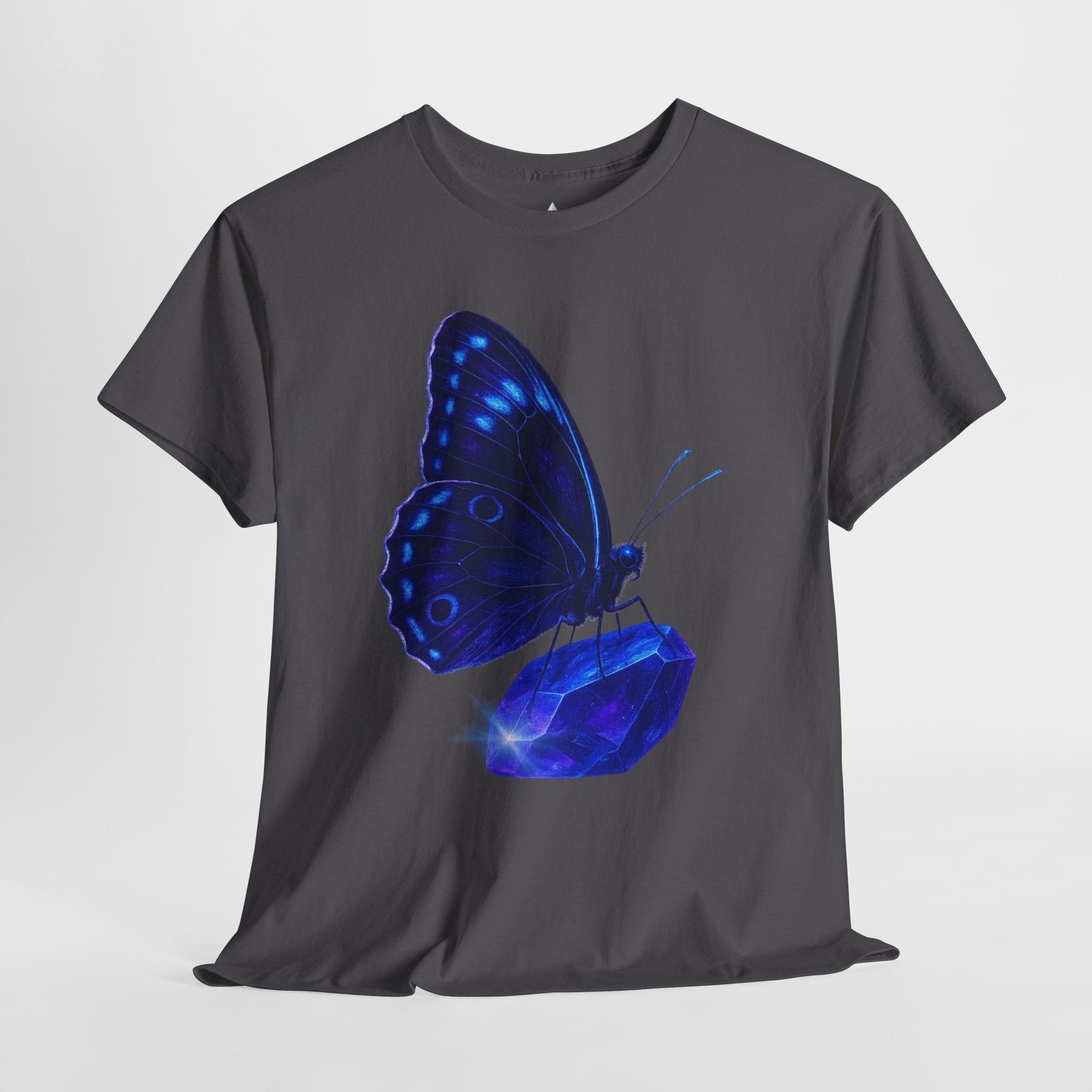 Blue Butterfly Graphic Heavy Cotton Tee