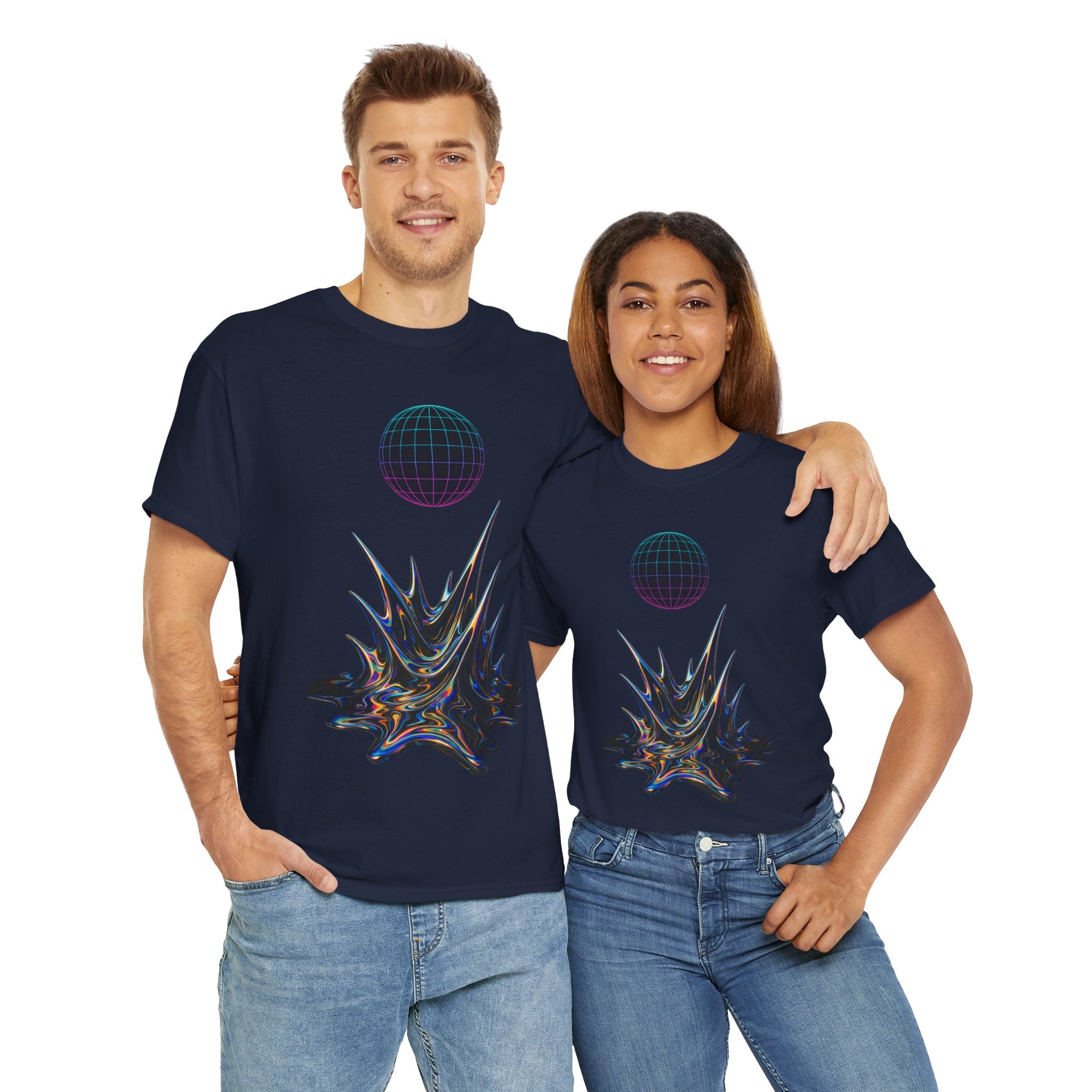 Cosmic Graphic Art Unisex Heavy Cotton Tee