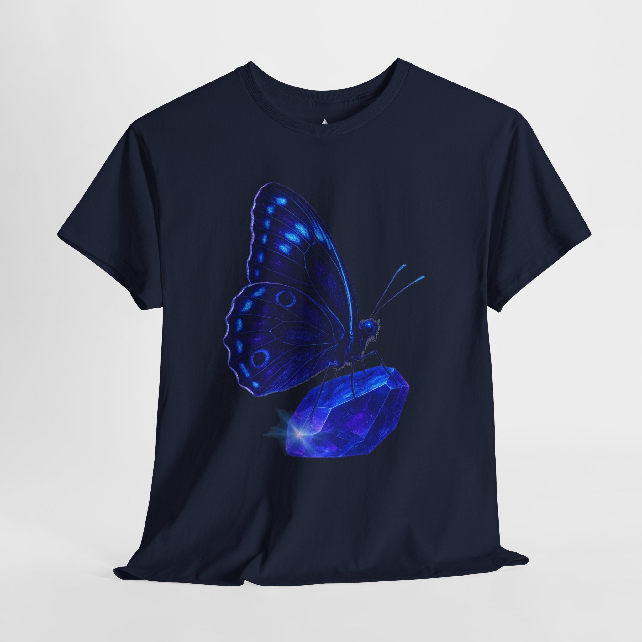 Blue Butterfly Graphic Heavy Cotton Tee
