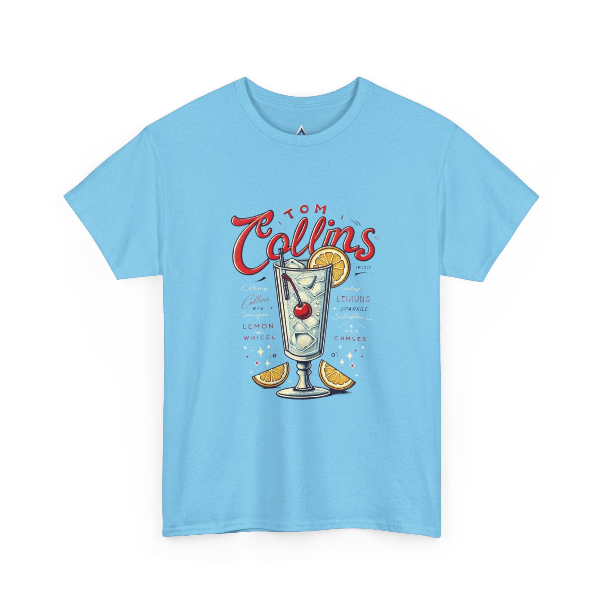 Tom Collins Cocktail Unisex Heavy Cotton Tee