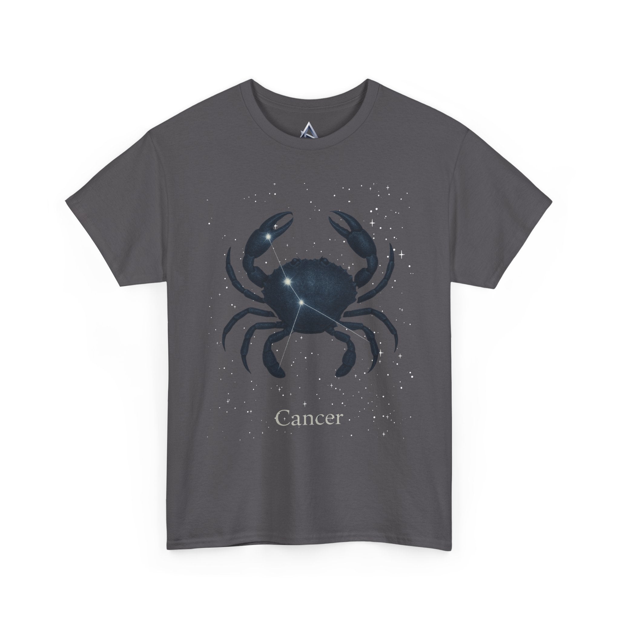 Cosmic Cancer Zodiac Unisex Heavy Cotton Tee