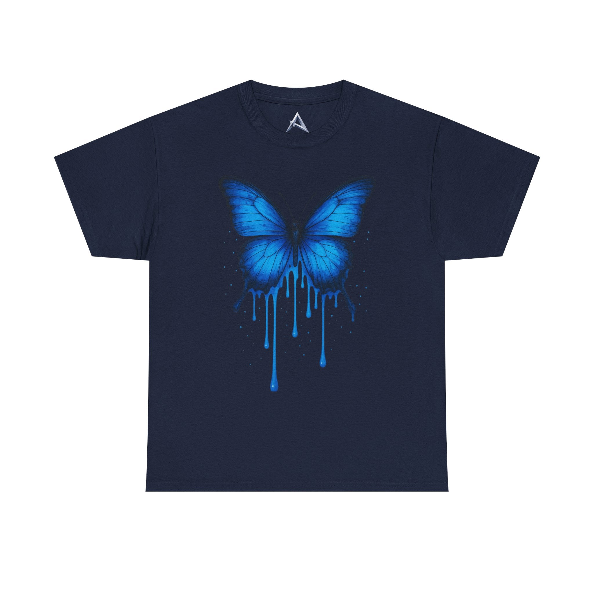 Blue Butterfly Art Unisex Heavy Cotton Tee