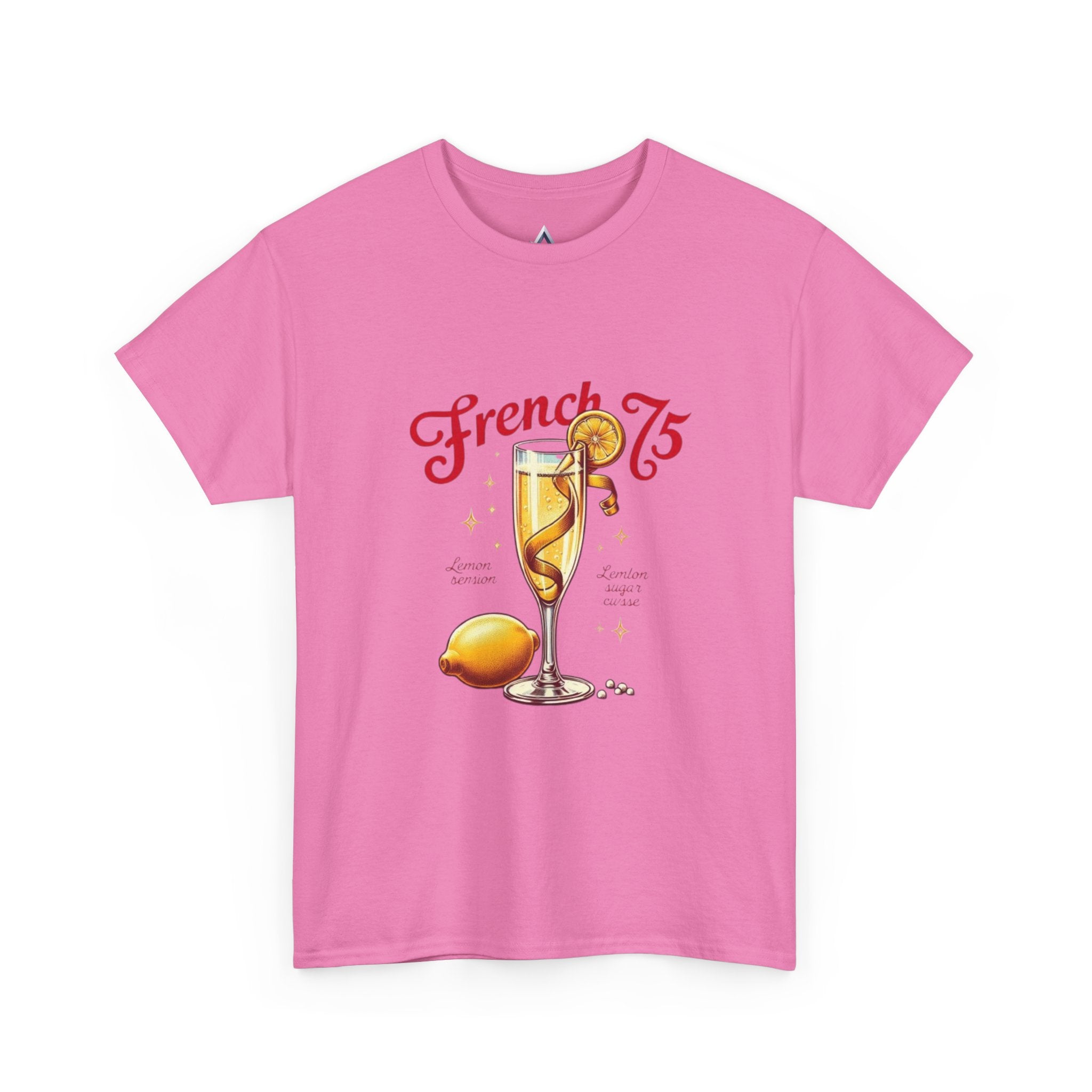 French 75 Cocktail Unisex Heavy Cotton Tee