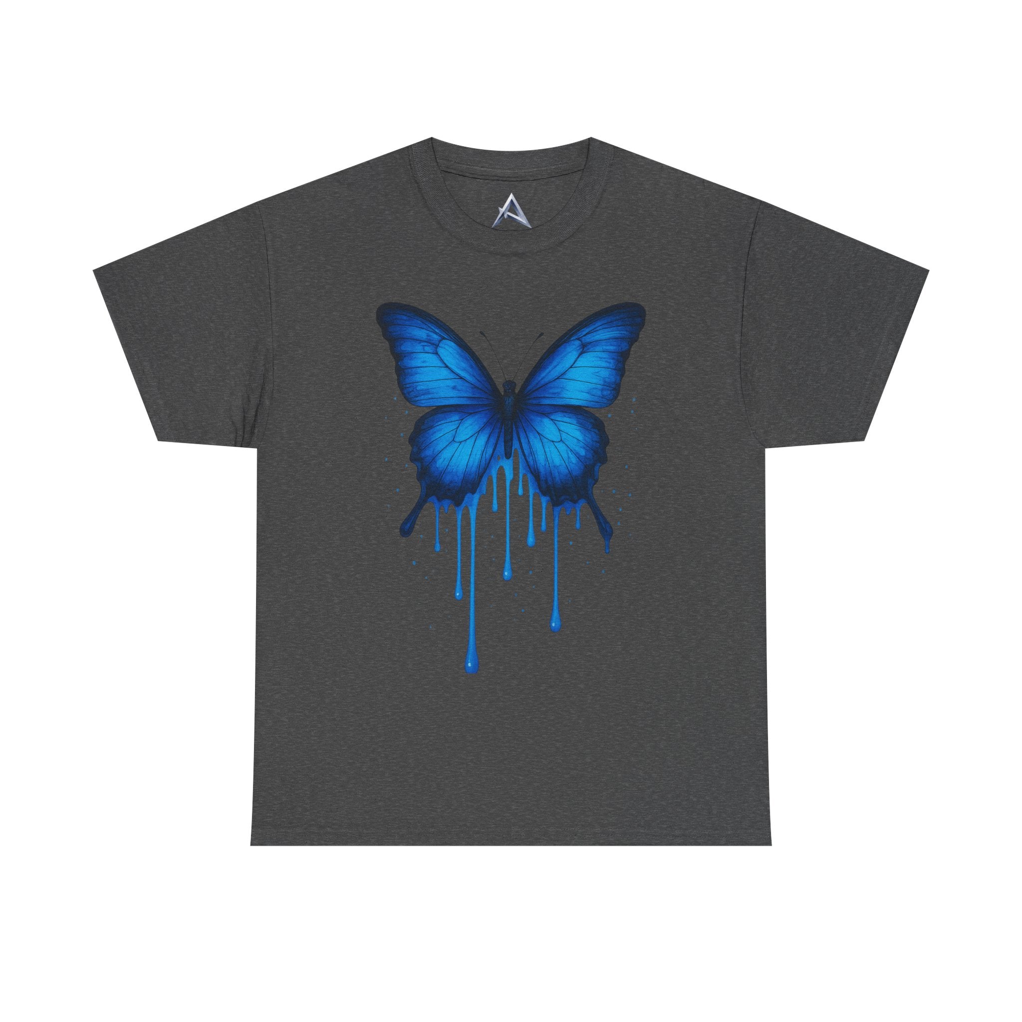 Blue Butterfly Art Unisex Heavy Cotton Tee